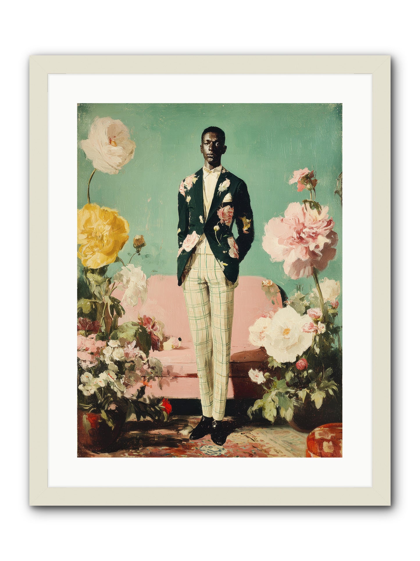 The Tailored Almanac -- Framed Print - White 18x24