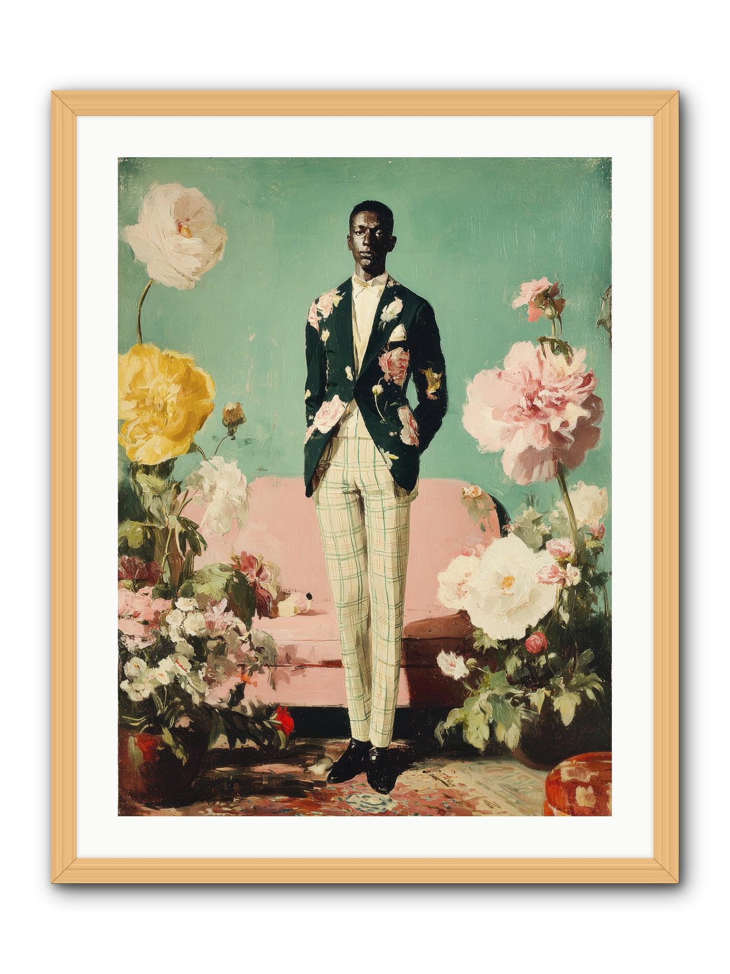 The Tailored Almanac -- Framed Print - Natural 24x32