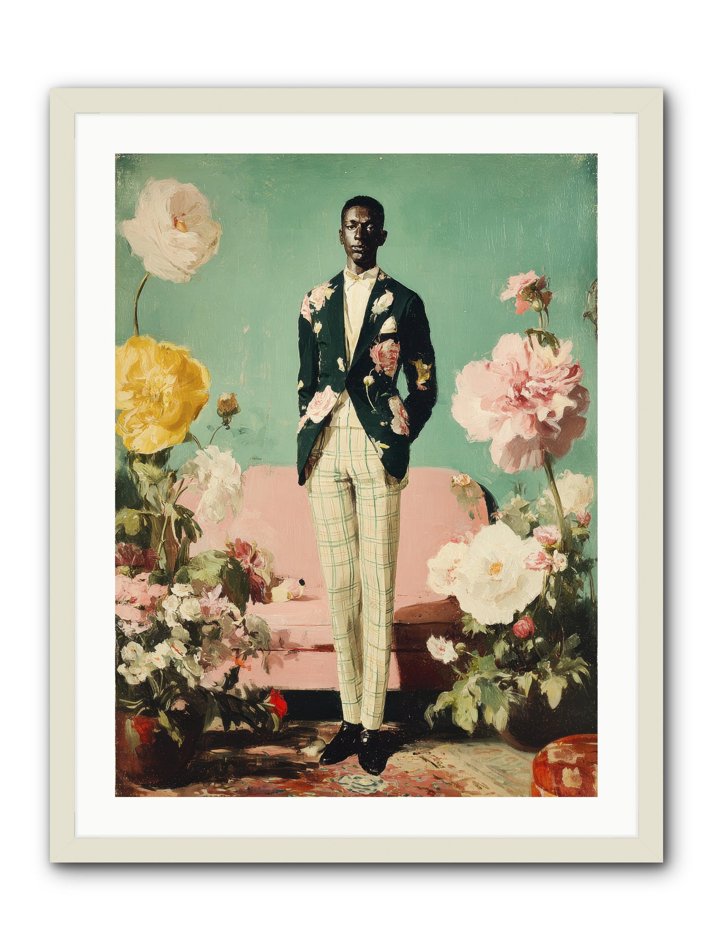 The Tailored Almanac -- Framed Print - White 24x32