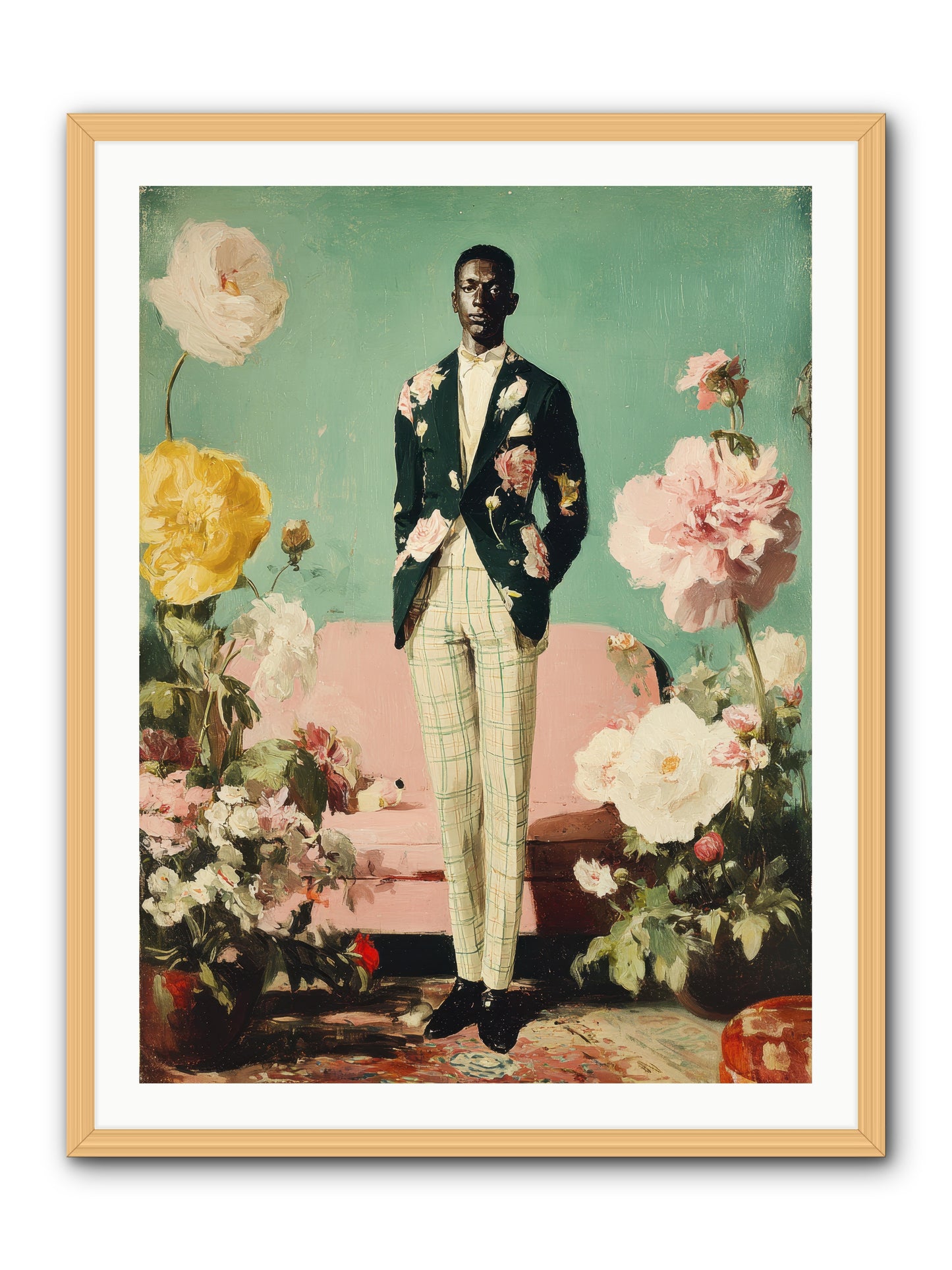 The Tailored Almanac -- Framed Print - Natural 30x40