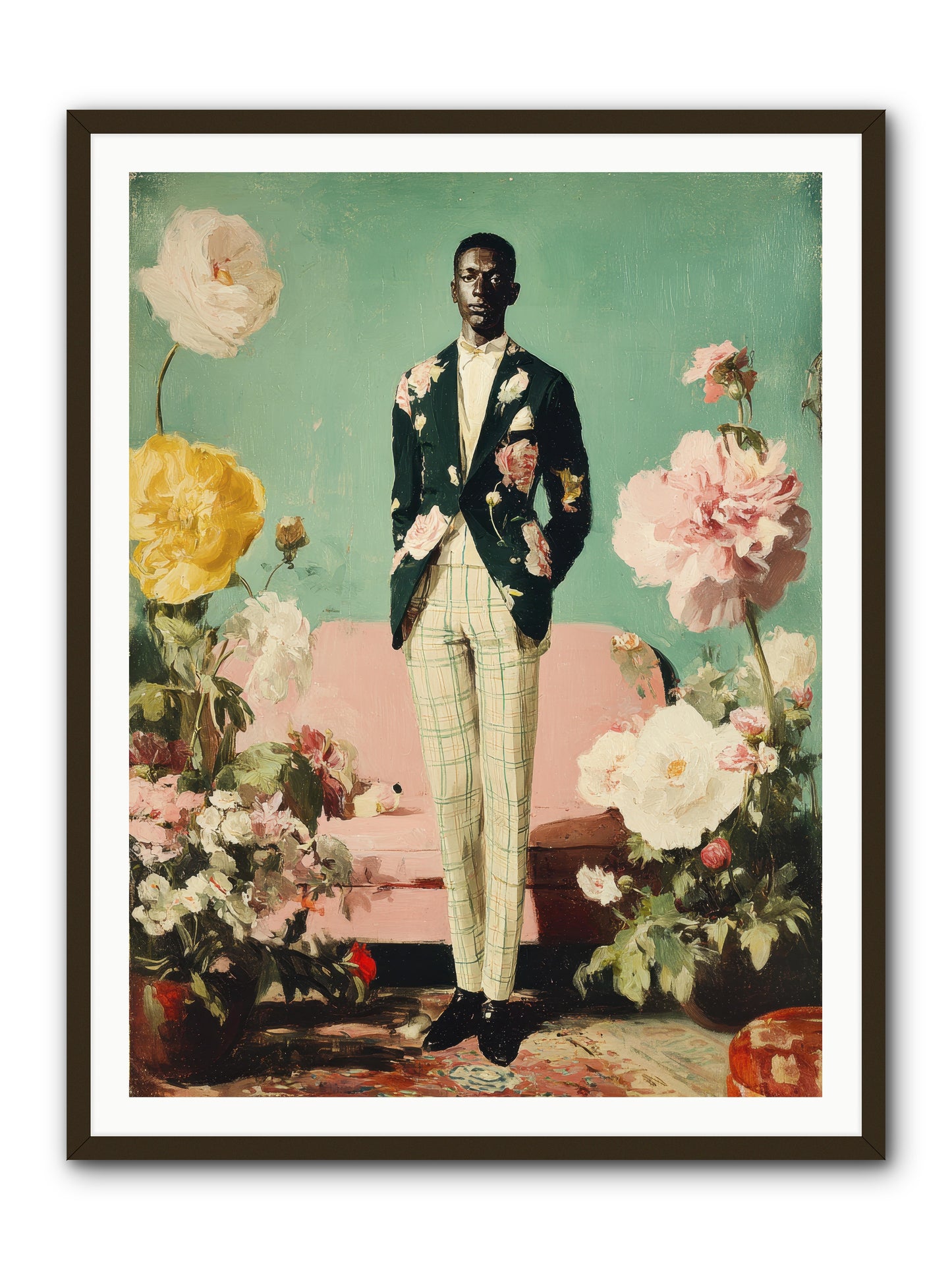 The Tailored Almanac -- Framed Print - Black 36x48