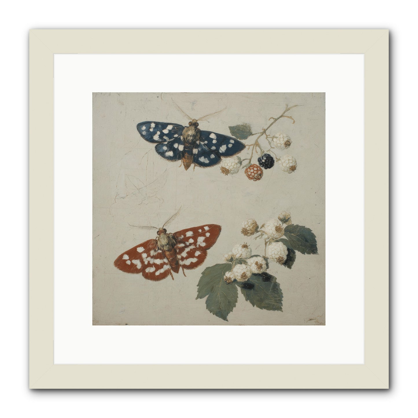 The Thickets Whispered Tales -- Framed Print - White 12x12