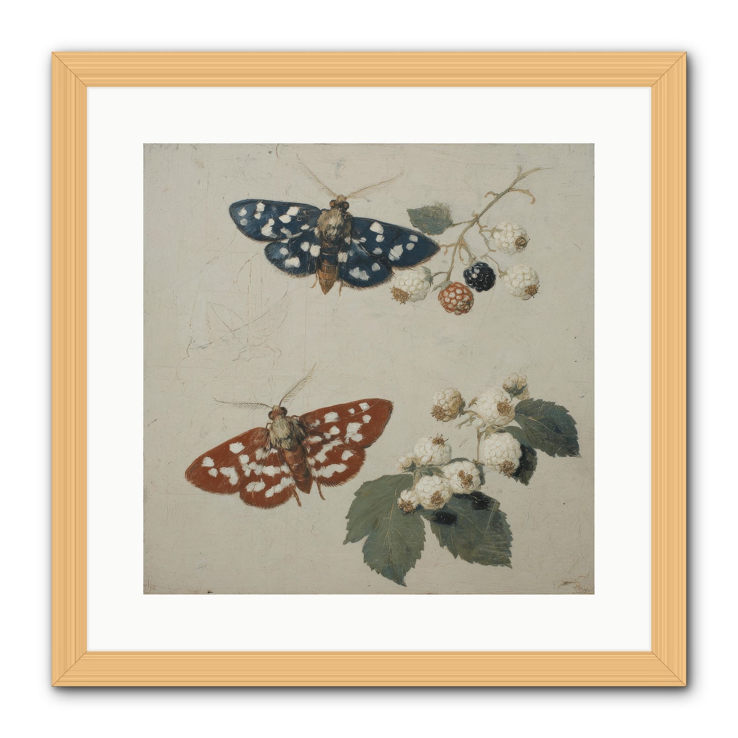 The Thickets Whispered Tales -- Framed Print - Natural 16x16