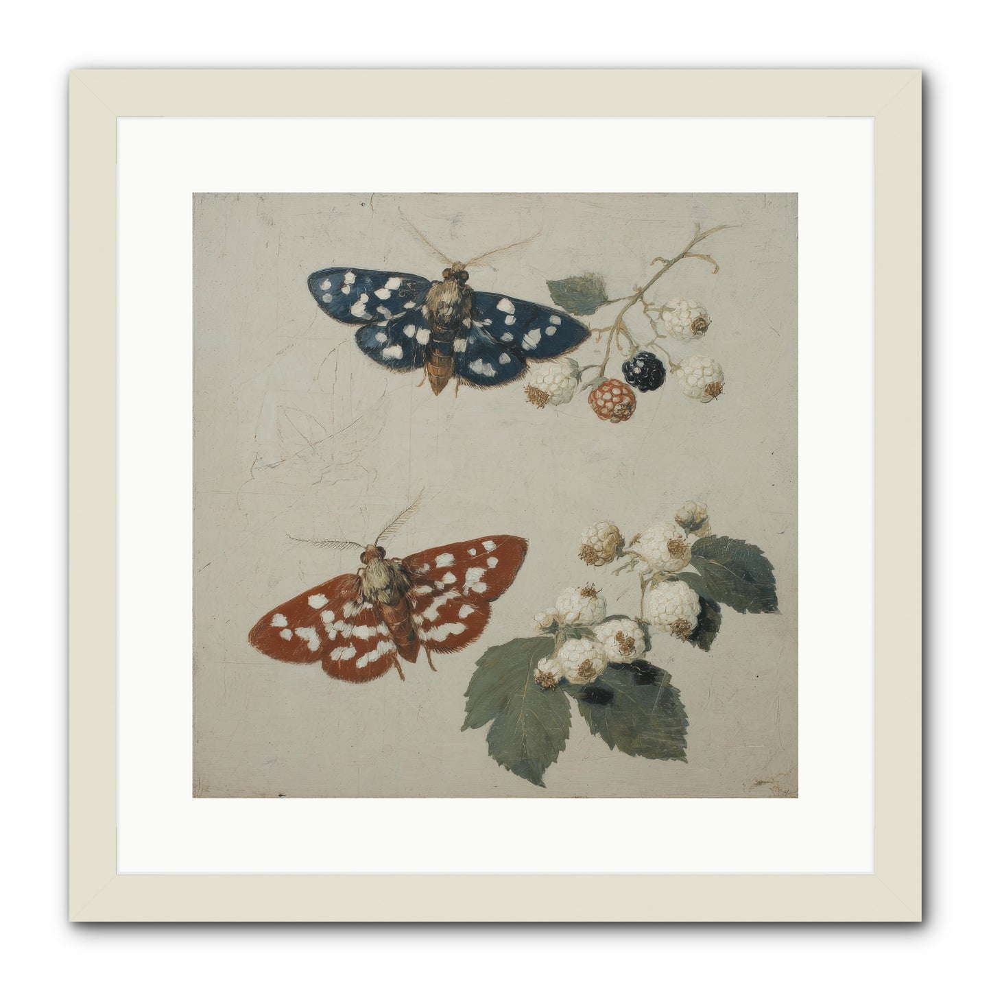 The Thickets Whispered Tales -- Framed Print - White 16x16