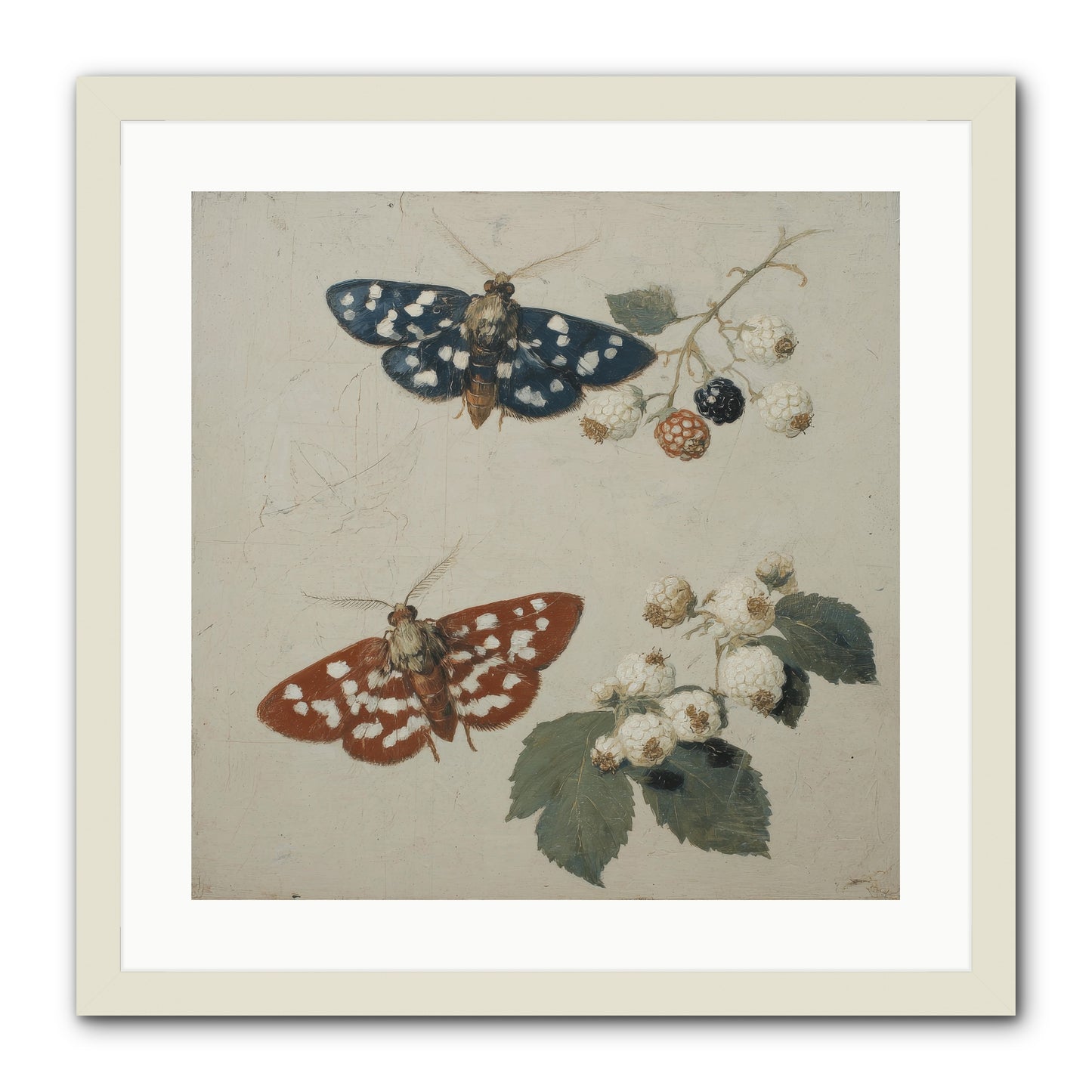 The Thickets Whispered Tales -- Framed Print - White 20x20