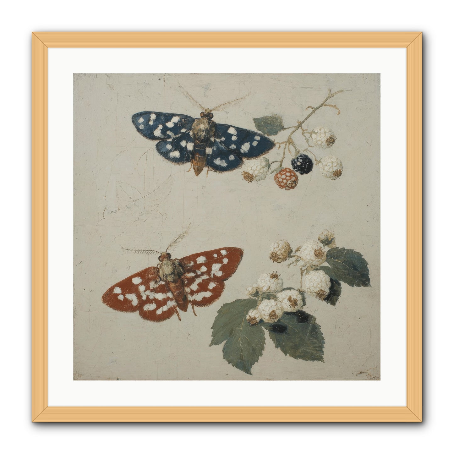 The Thickets Whispered Tales -- Framed Print - Natural 24x24