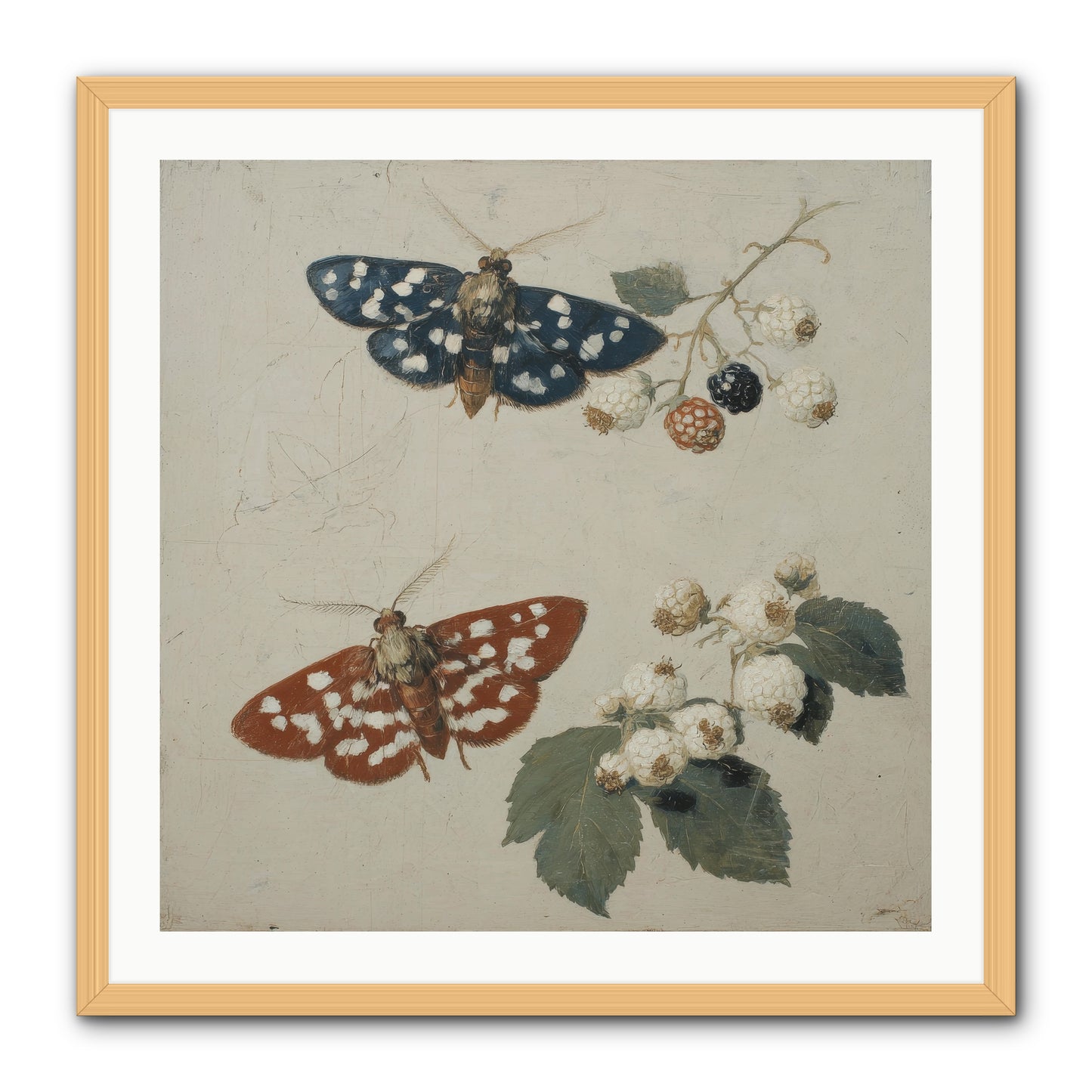 The Thickets Whispered Tales -- Framed Print - Natural 30x30