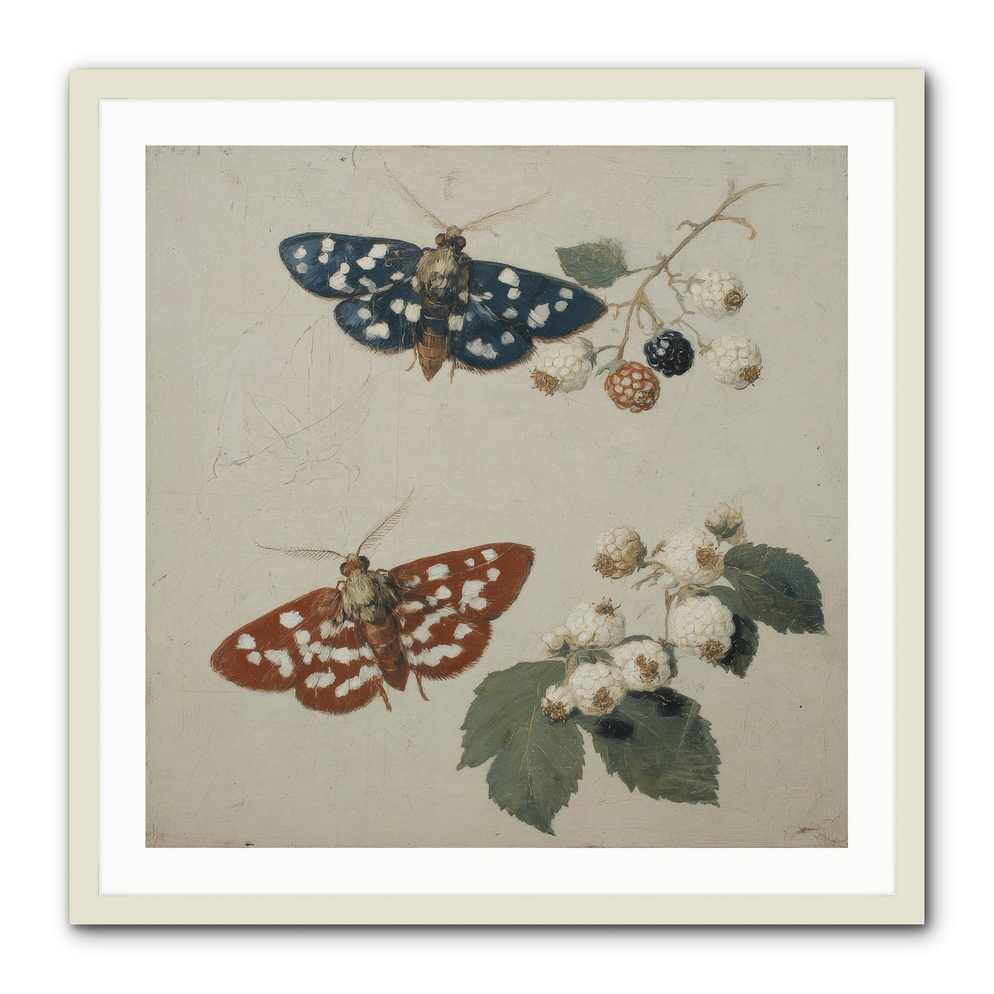 The Thickets Whispered Tales -- Framed Print - White 30x30