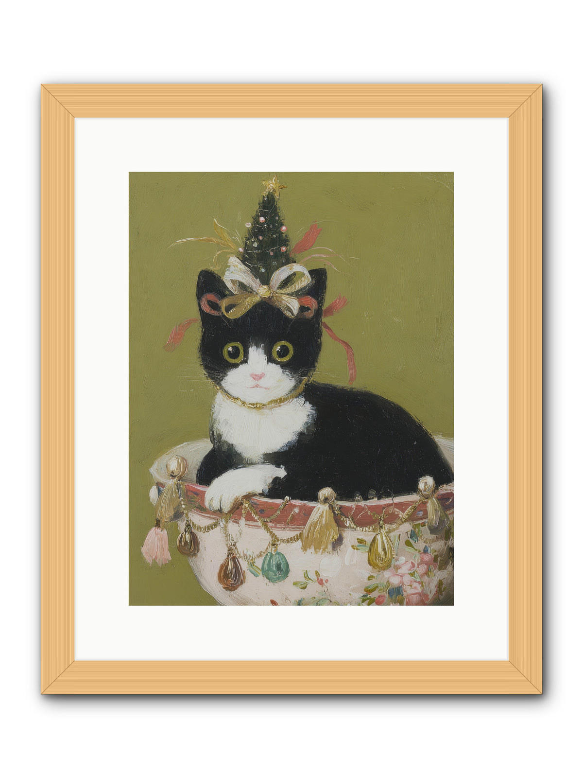 The Tinsel Bandit -- Framed Print - Natural 12x16