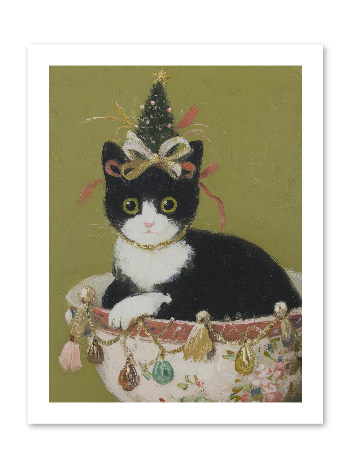 The Tinsel Bandit -- Loose Canvas Print 12x16