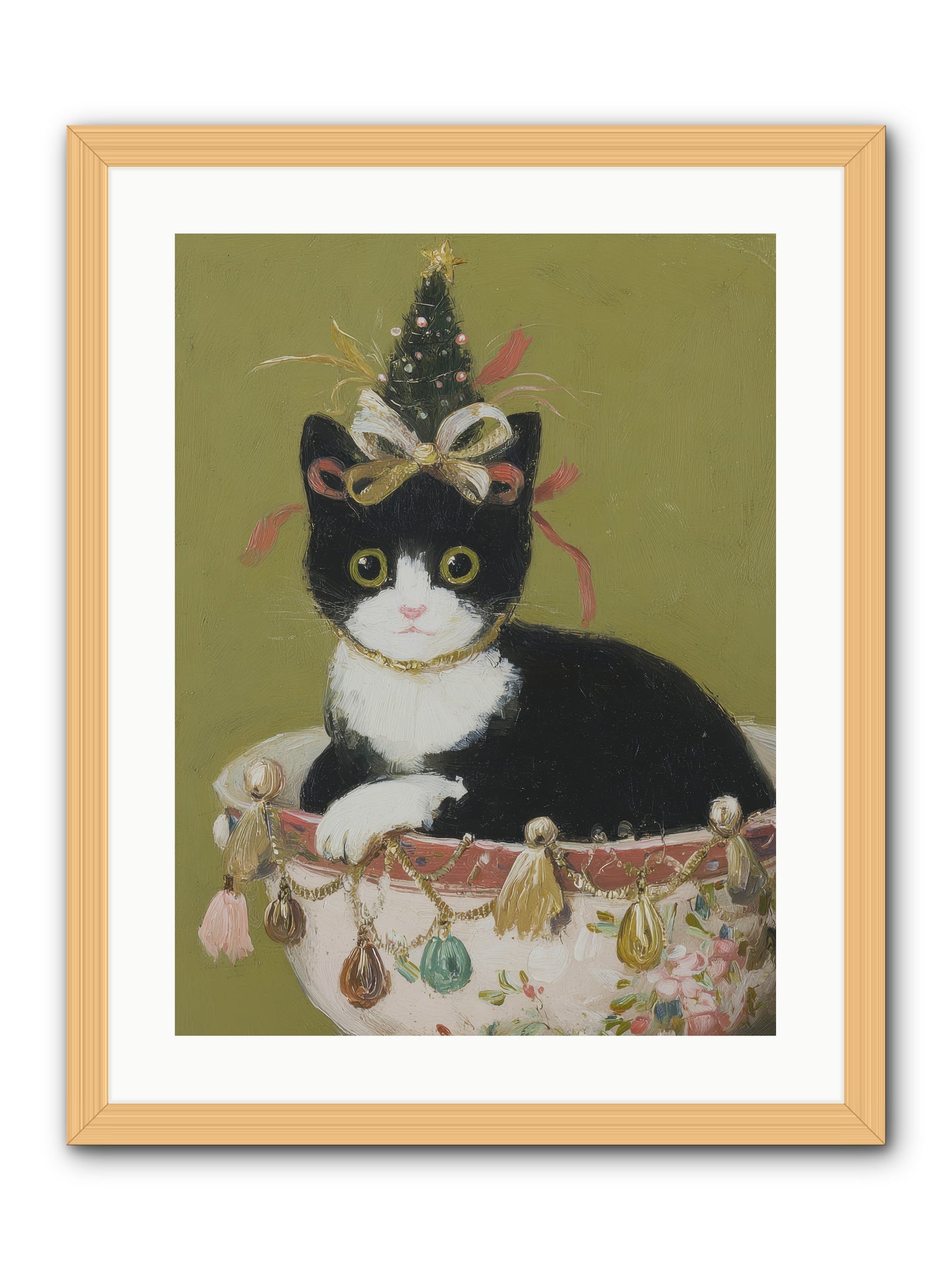 The Tinsel Bandit -- Framed Print - Natural 18x24
