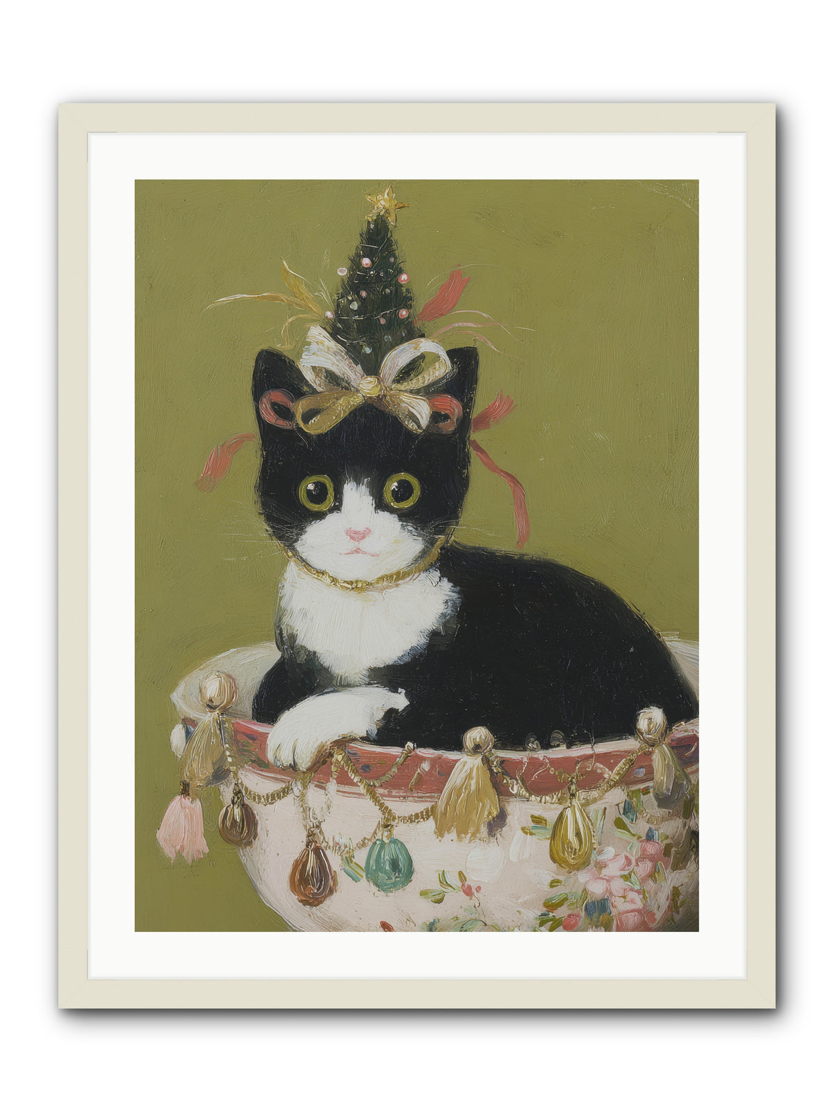 The Tinsel Bandit -- Framed Print - White 24x32