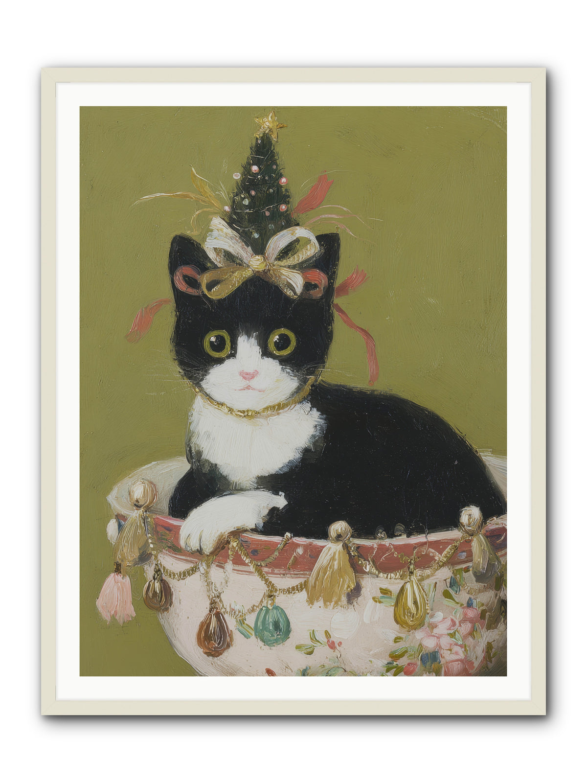 The Tinsel Bandit -- Framed Print - White 36x48