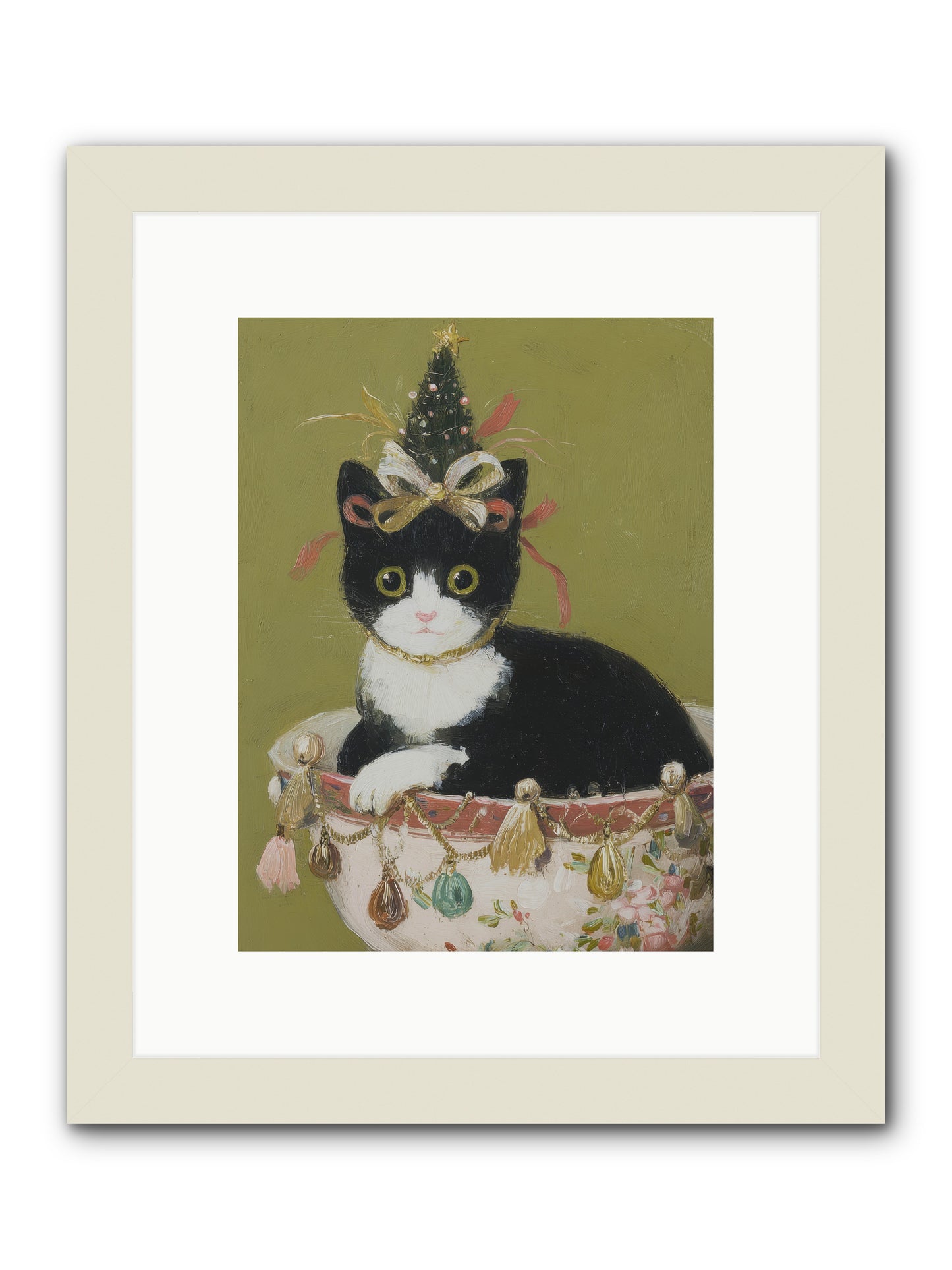The Tinsel Bandit -- Framed Print - White 9x12