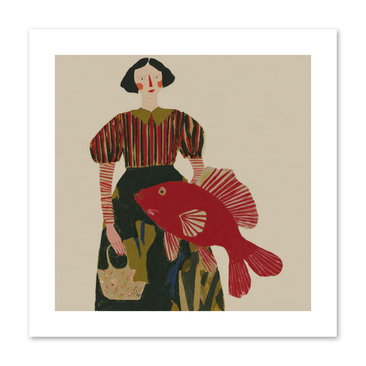 The Traveler Who Never Left -- Paper Print 10x10