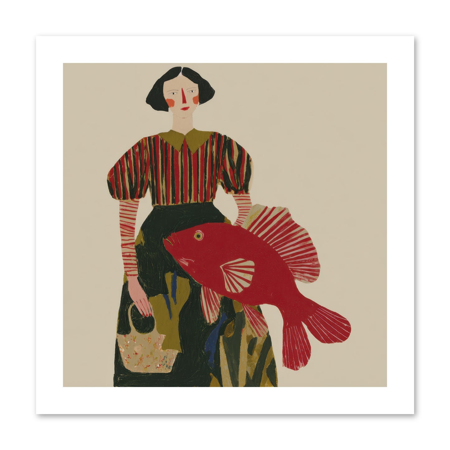 The Traveler Who Never Left -- Paper Print 12x12