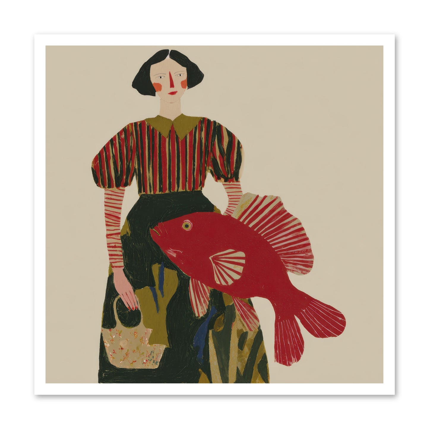 The Traveler Who Never Left -- Paper Print 30x30
