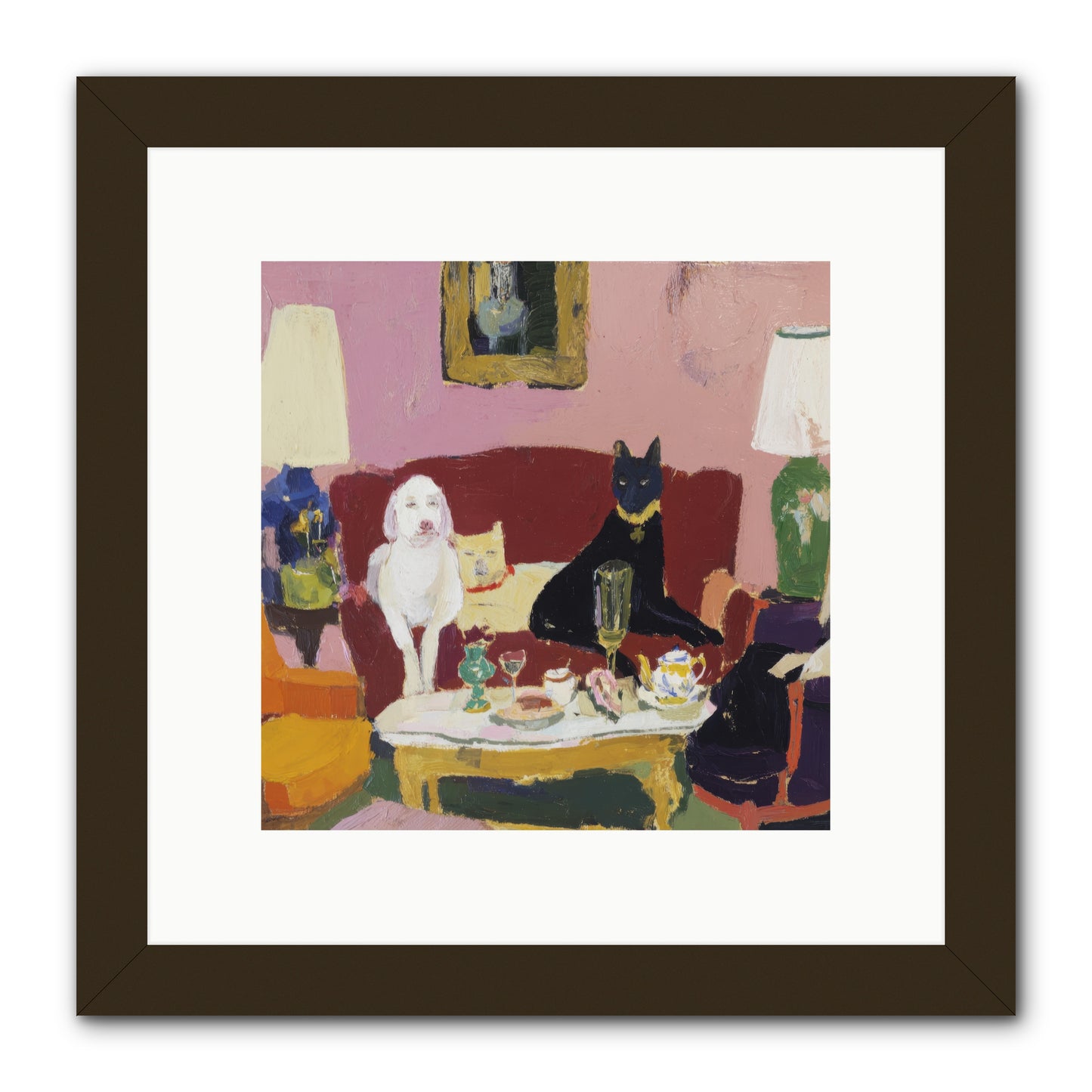 The Truce -- Framed Print - Black 10x10