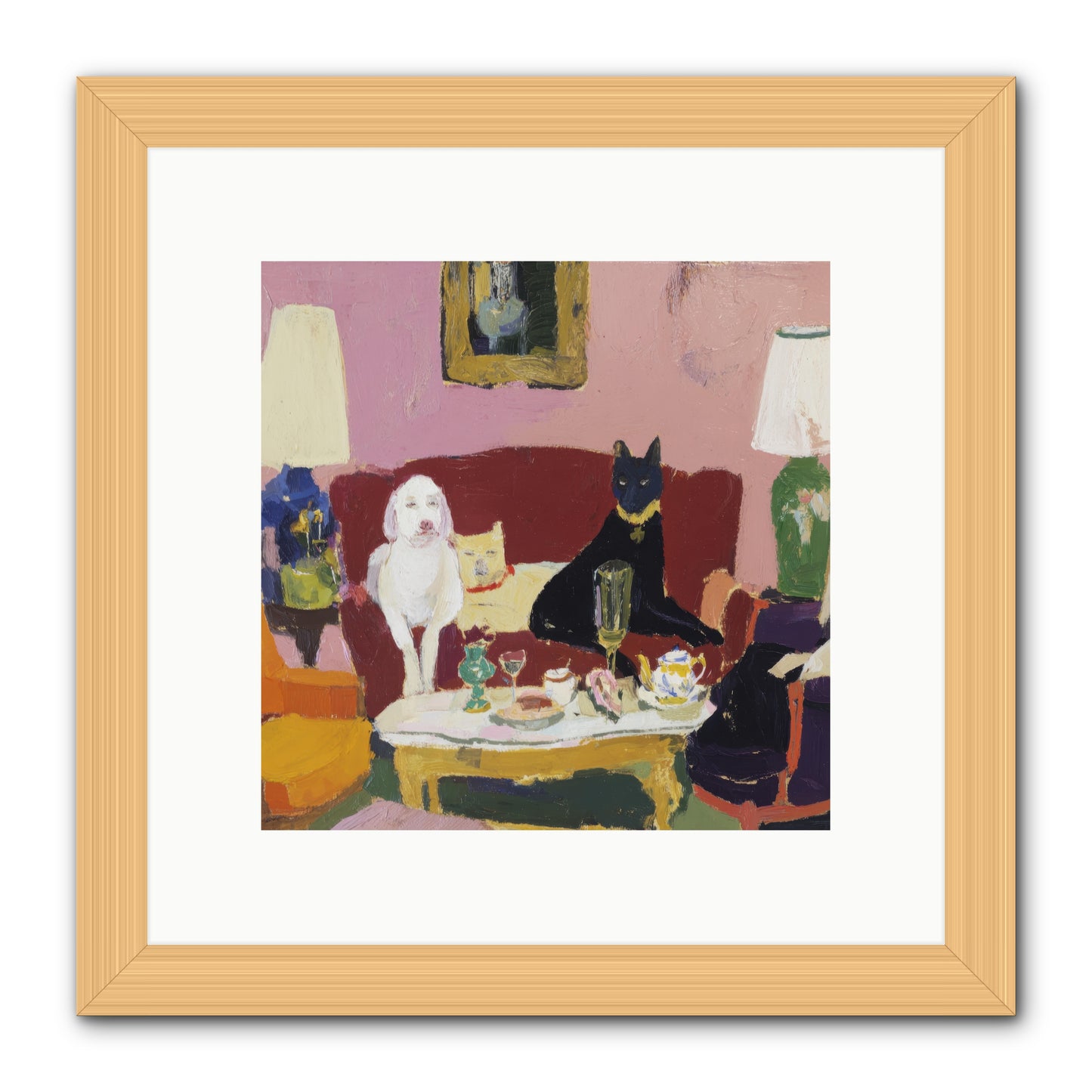 The Truce -- Framed Print - Natural 10x10