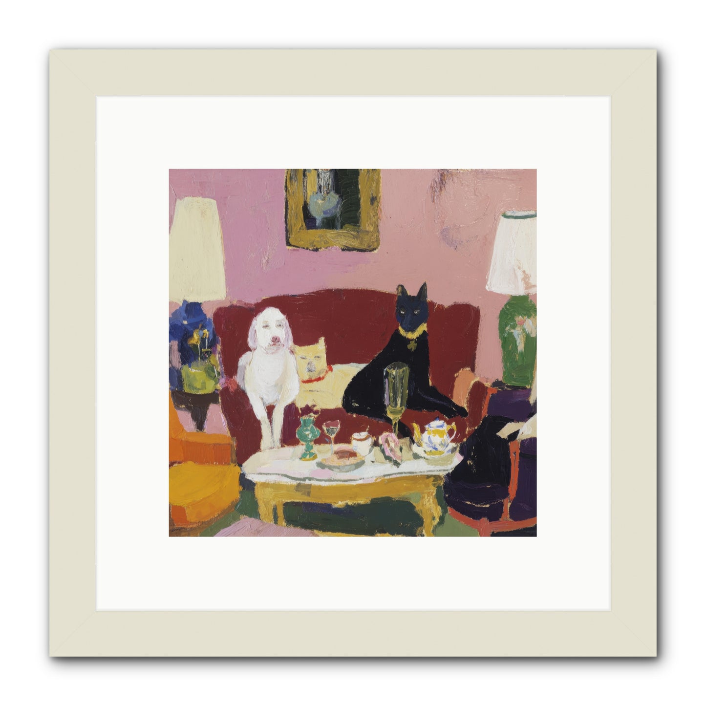 The Truce -- Framed Print - White 10x10