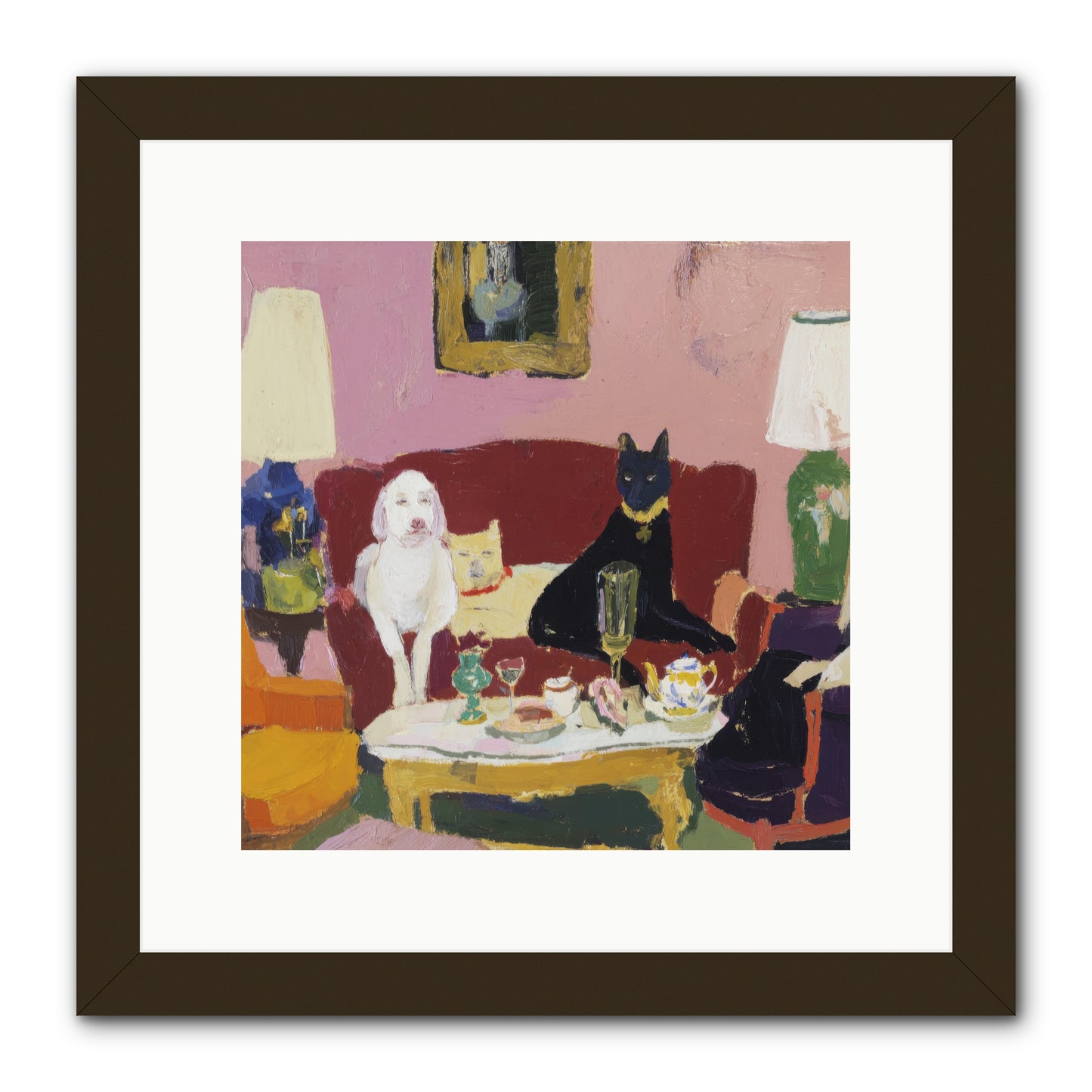 The Truce -- Framed Print - Black 12x12