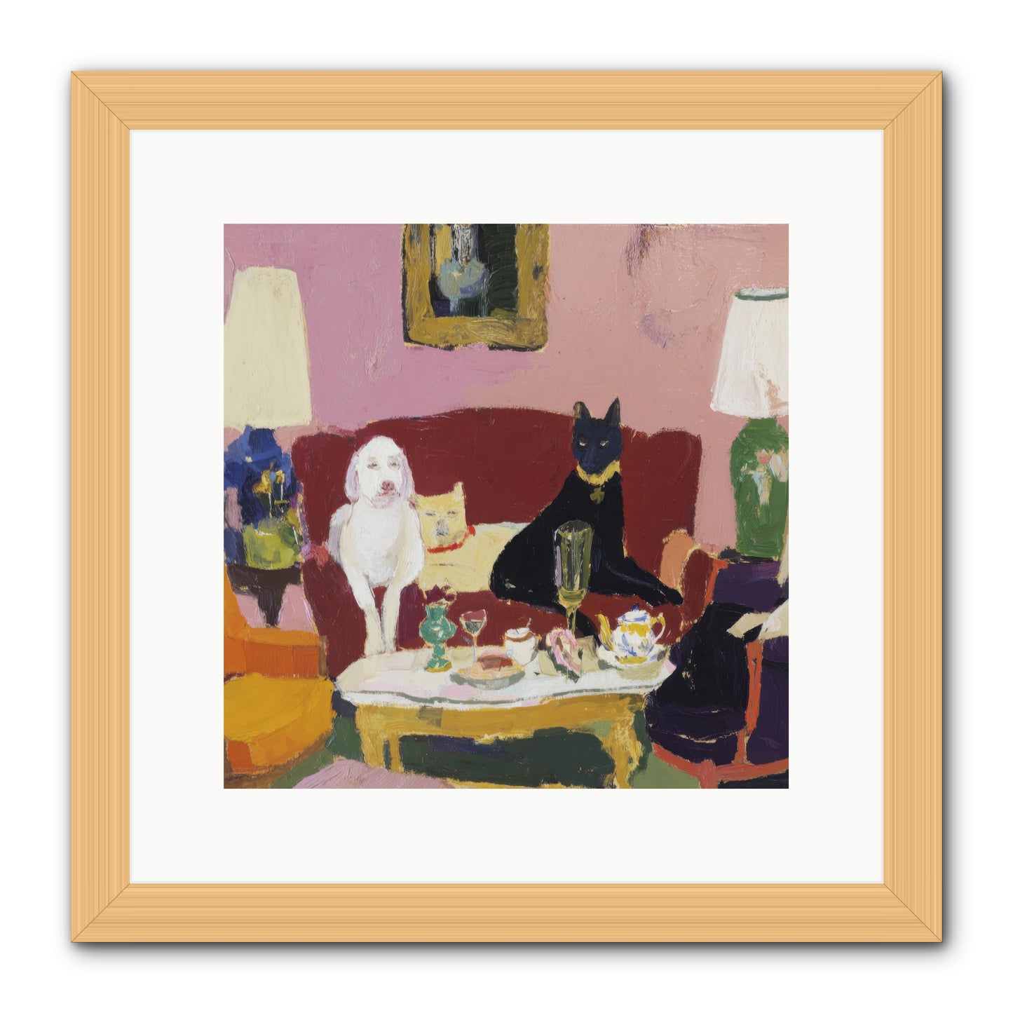 The Truce -- Framed Print - Natural 12x12