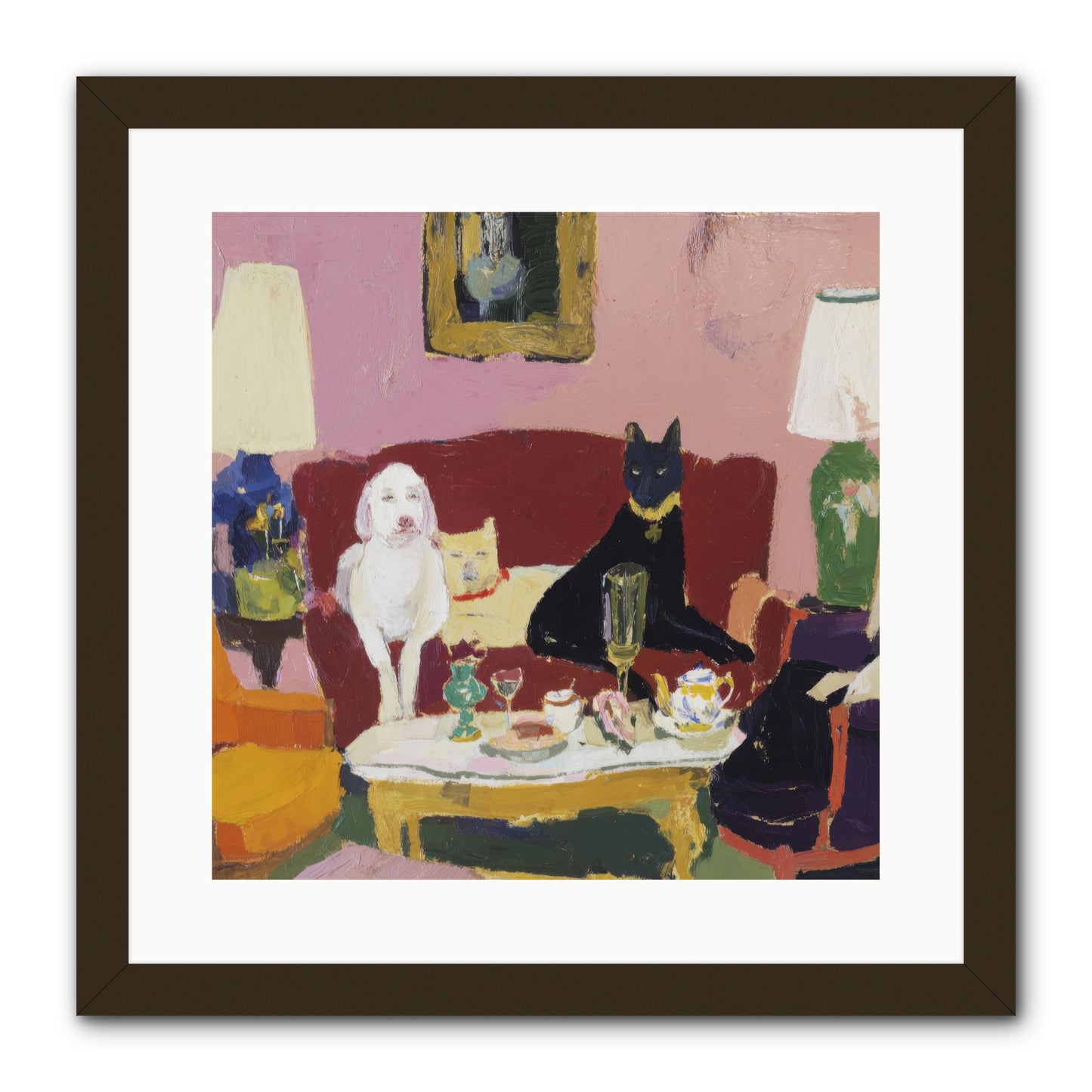 The Truce -- Framed Print - Black 16x16
