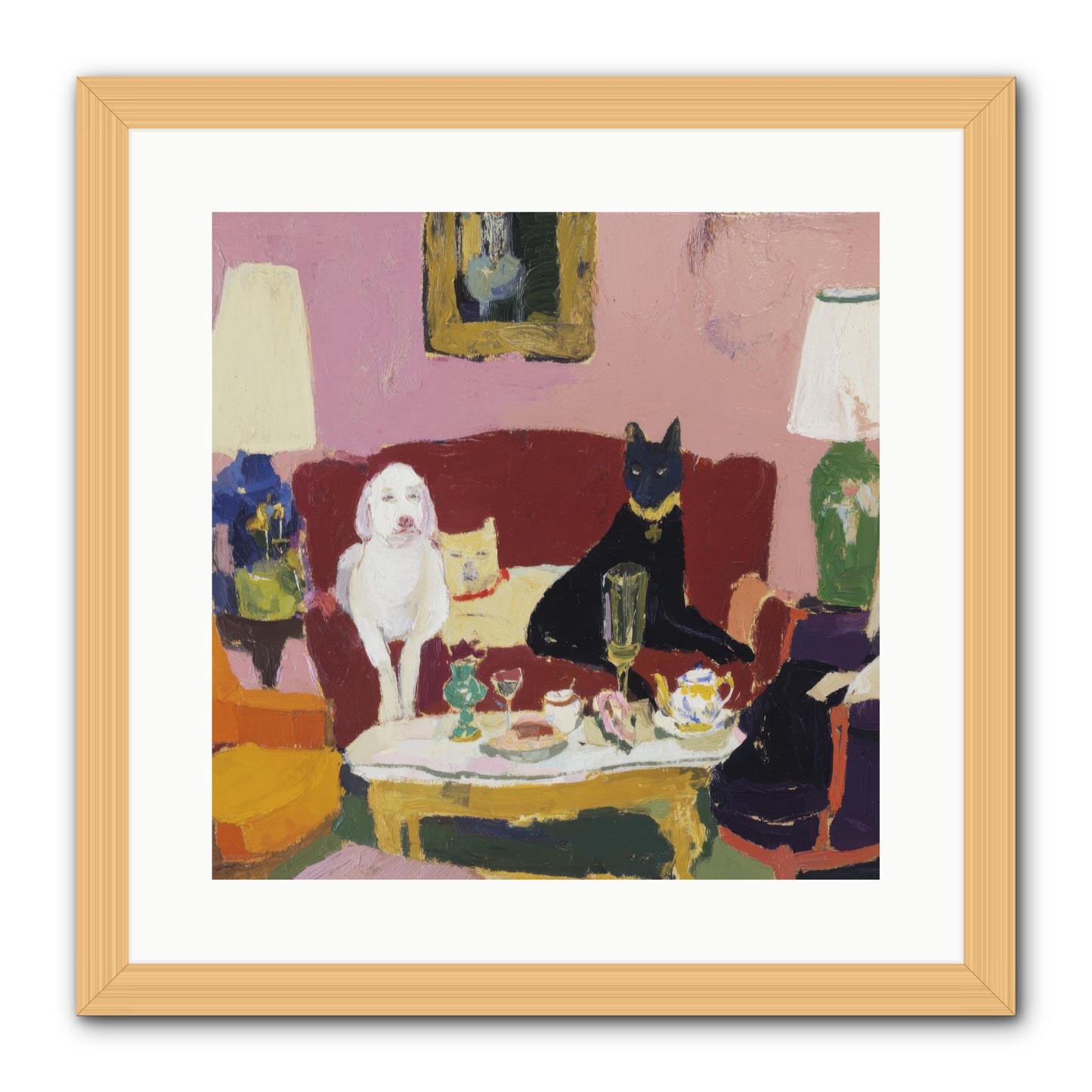 The Truce -- Framed Print - Natural 16x16
