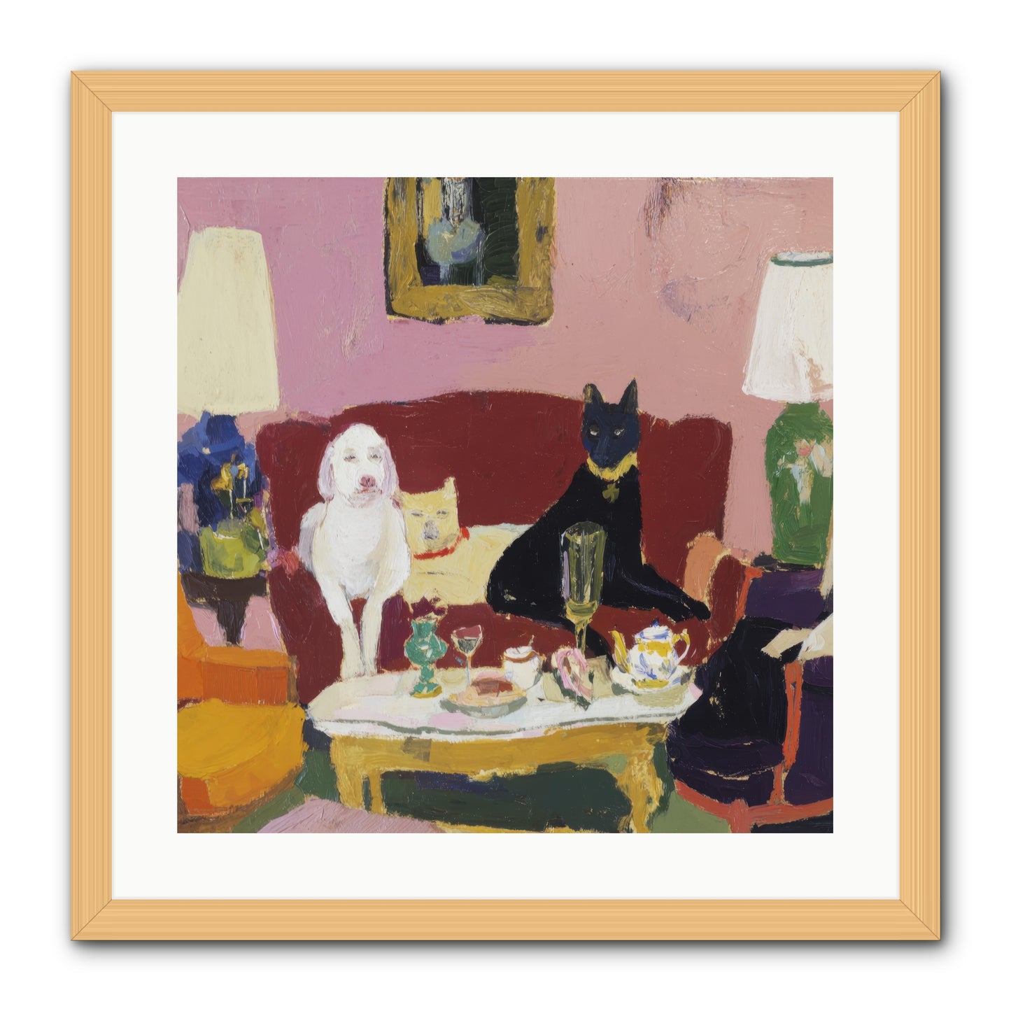 The Truce -- Framed Print - Natural 20x20