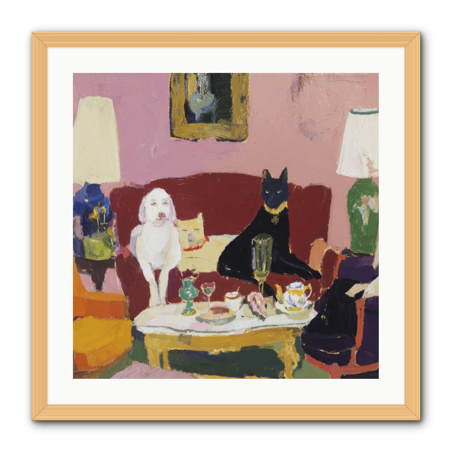 The Truce -- Framed Print - Natural 24x24