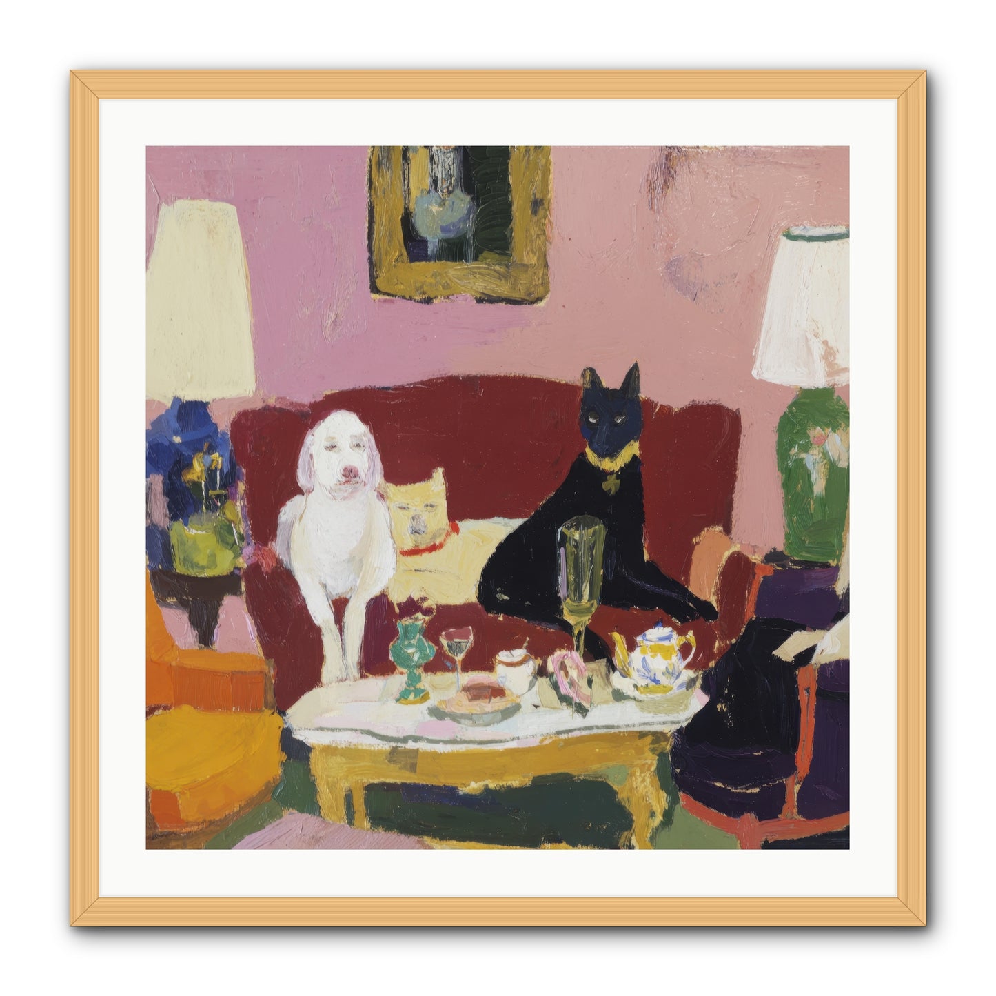 The Truce -- Framed Print - Natural 30x30