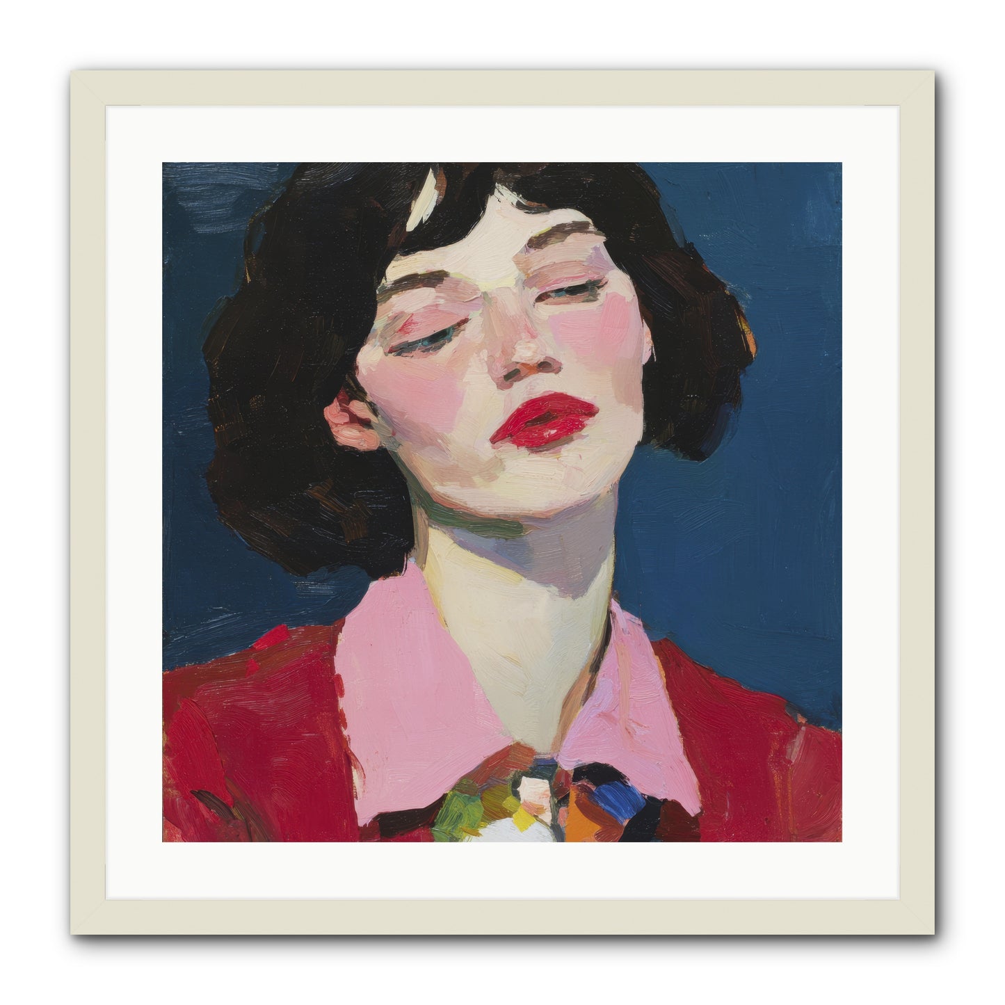 The Unapologetic Hour -- Framed Print - White 24x24