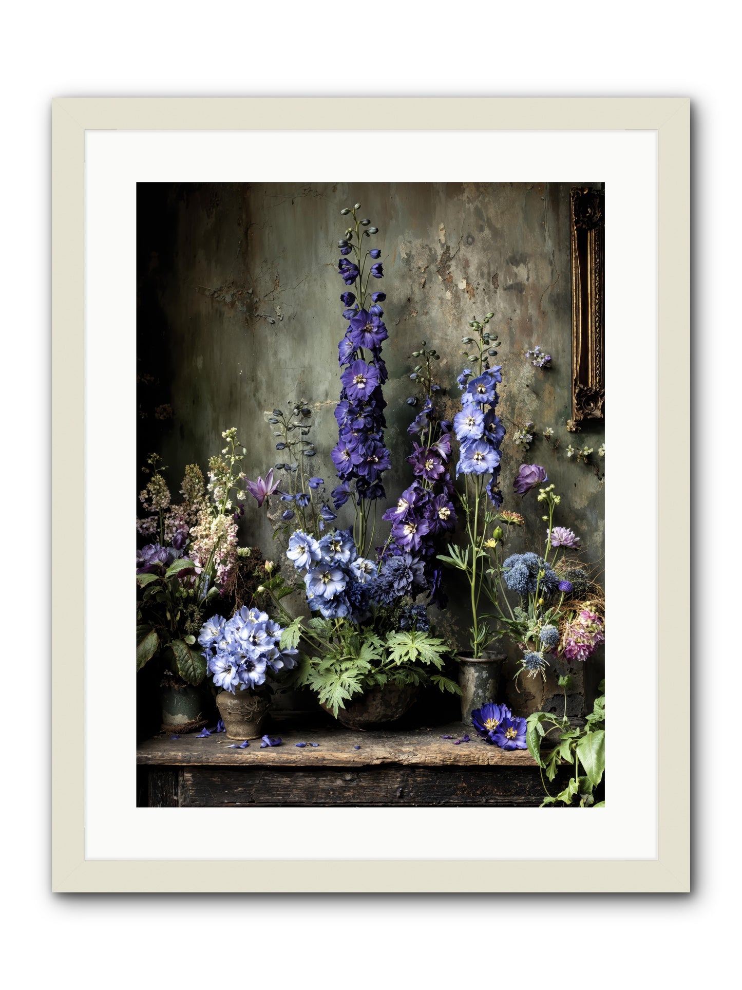 The Unending Horizon -- Framed Print - White 18x24