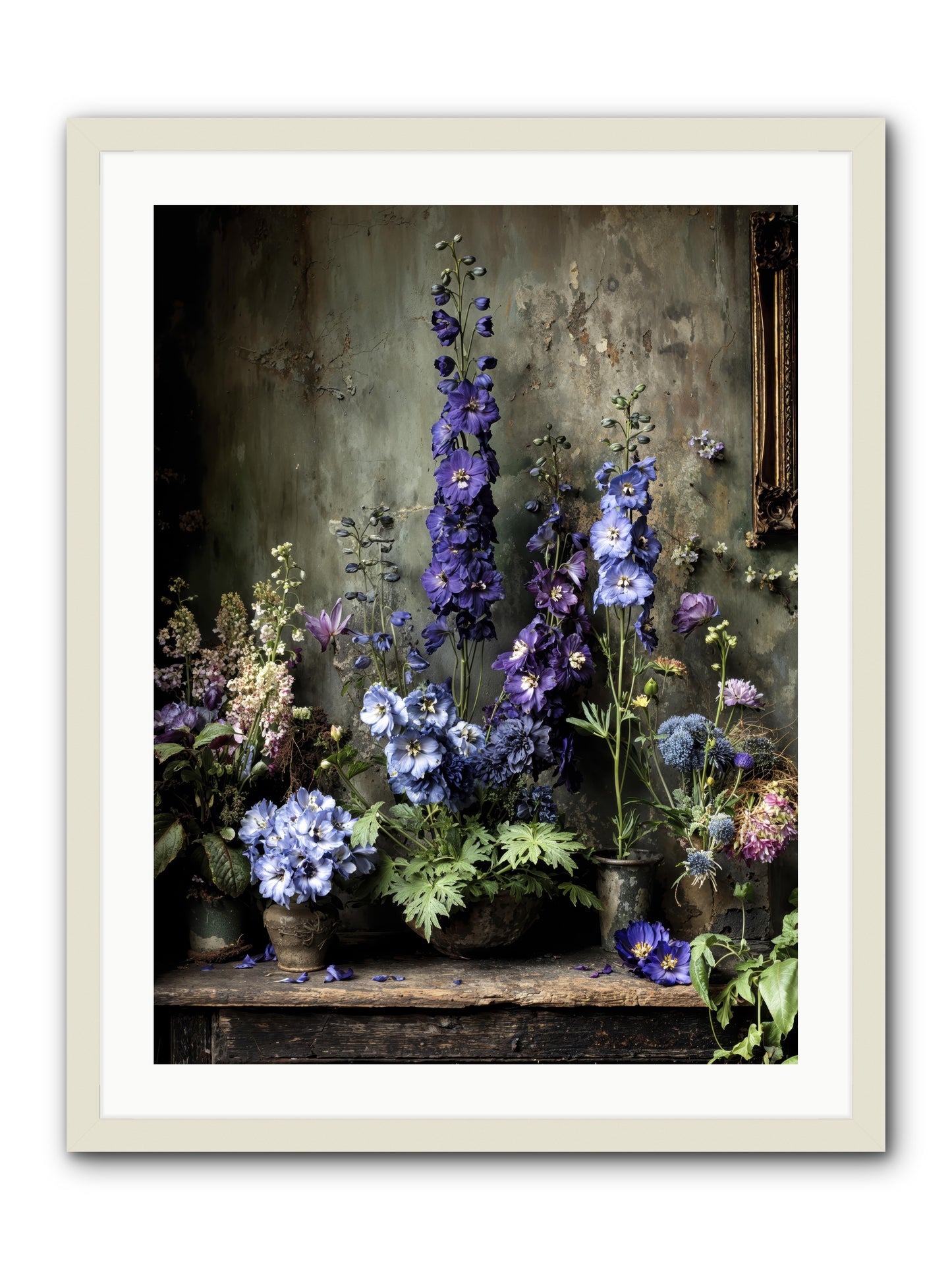 The Unending Horizon -- Framed Print - White 24x32