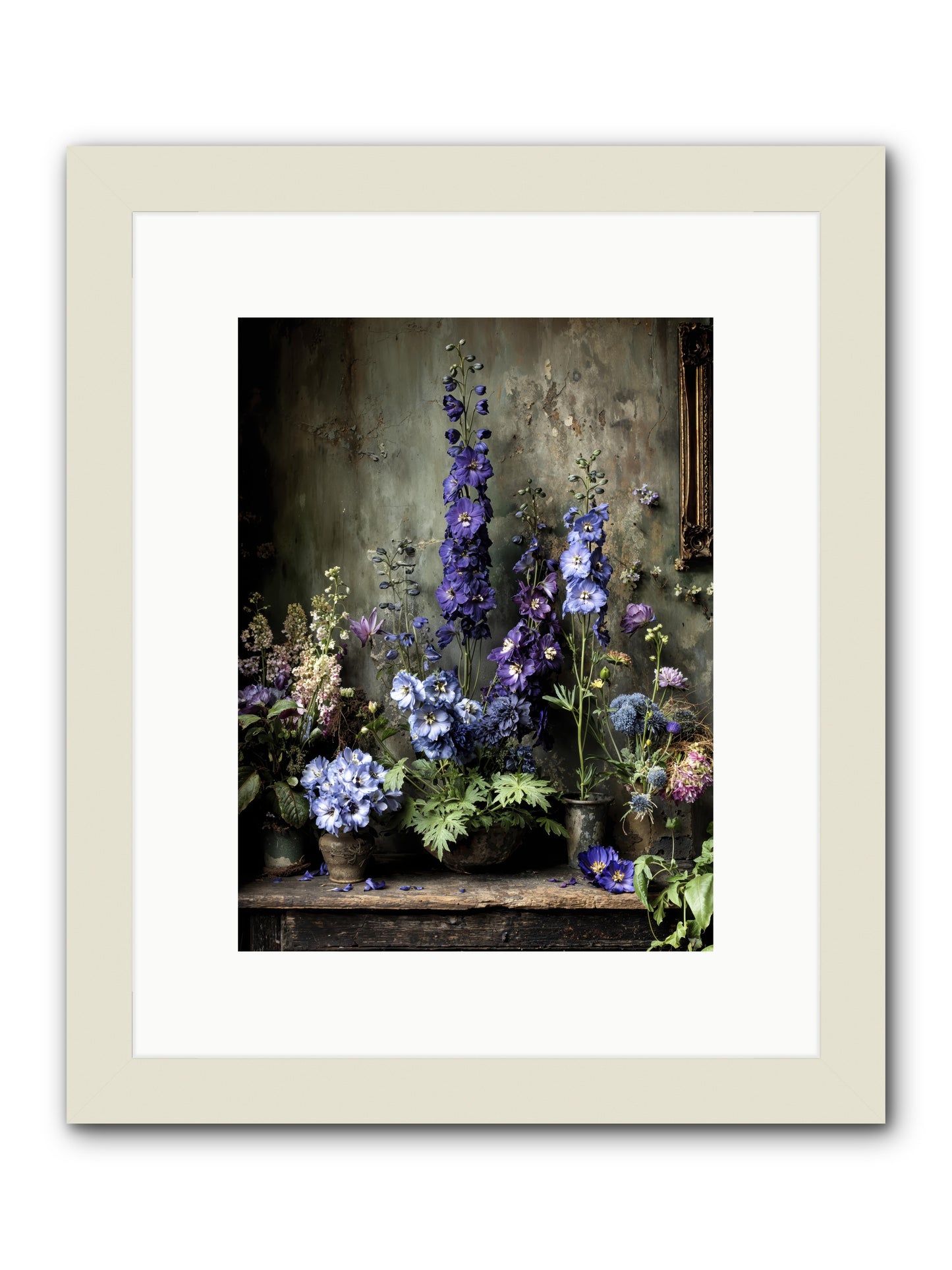 The Unending Horizon -- Framed Print - White 9x12