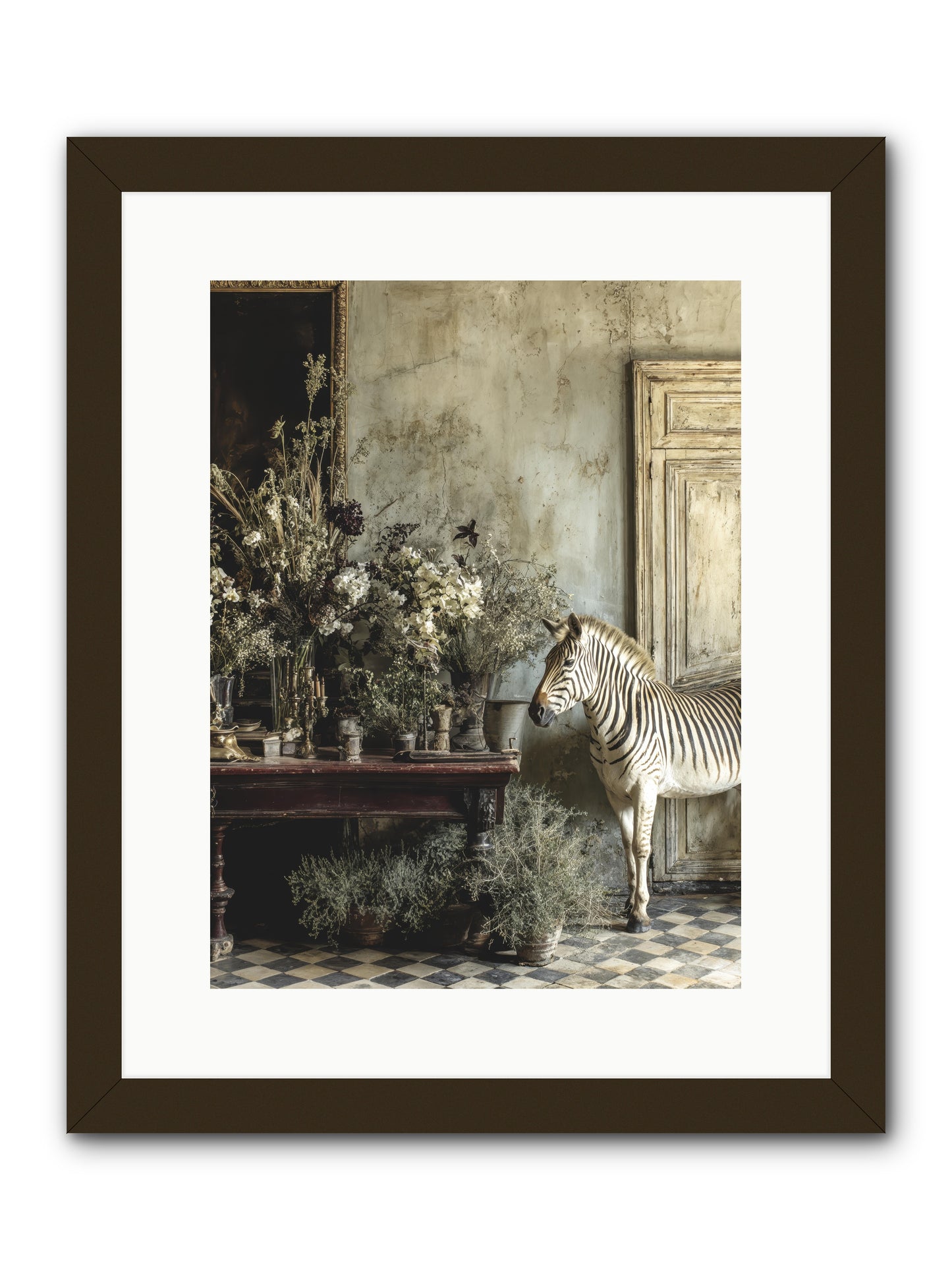 The Unending Prairie -- Framed Print - Black 12x16