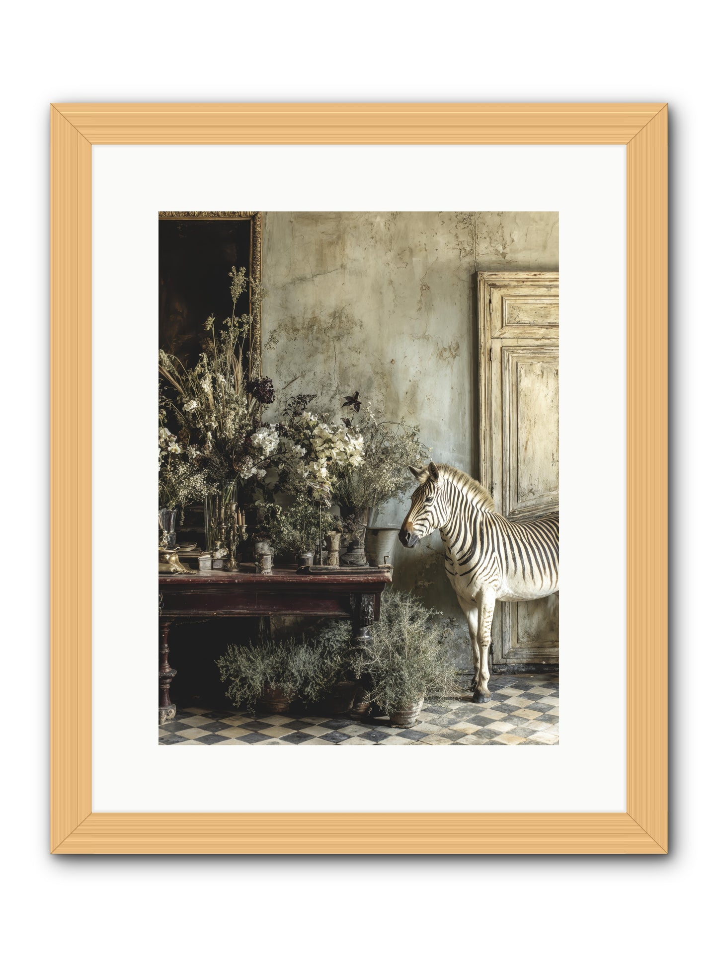 The Unending Prairie -- Framed Print - Natural 12x16