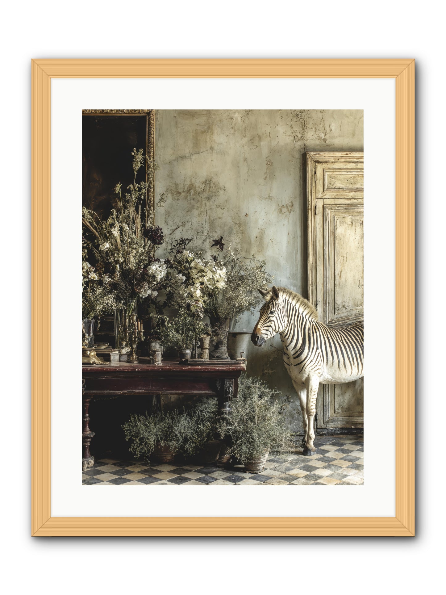 The Unending Prairie -- Framed Print - Natural 18x24