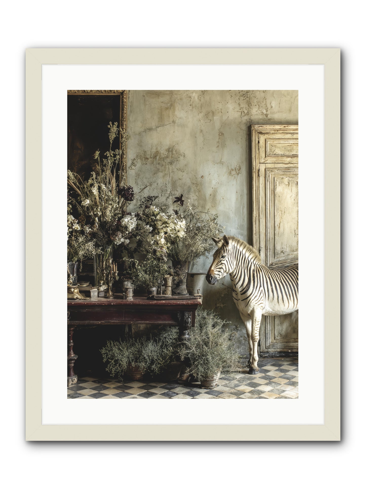 The Unending Prairie -- Framed Print - White 18x24
