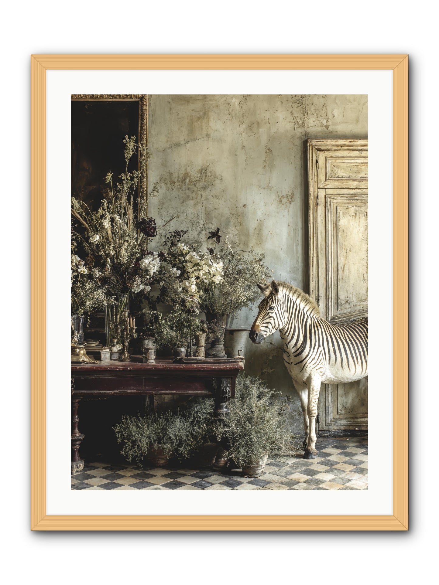 The Unending Prairie -- Framed Print - Natural 24x32