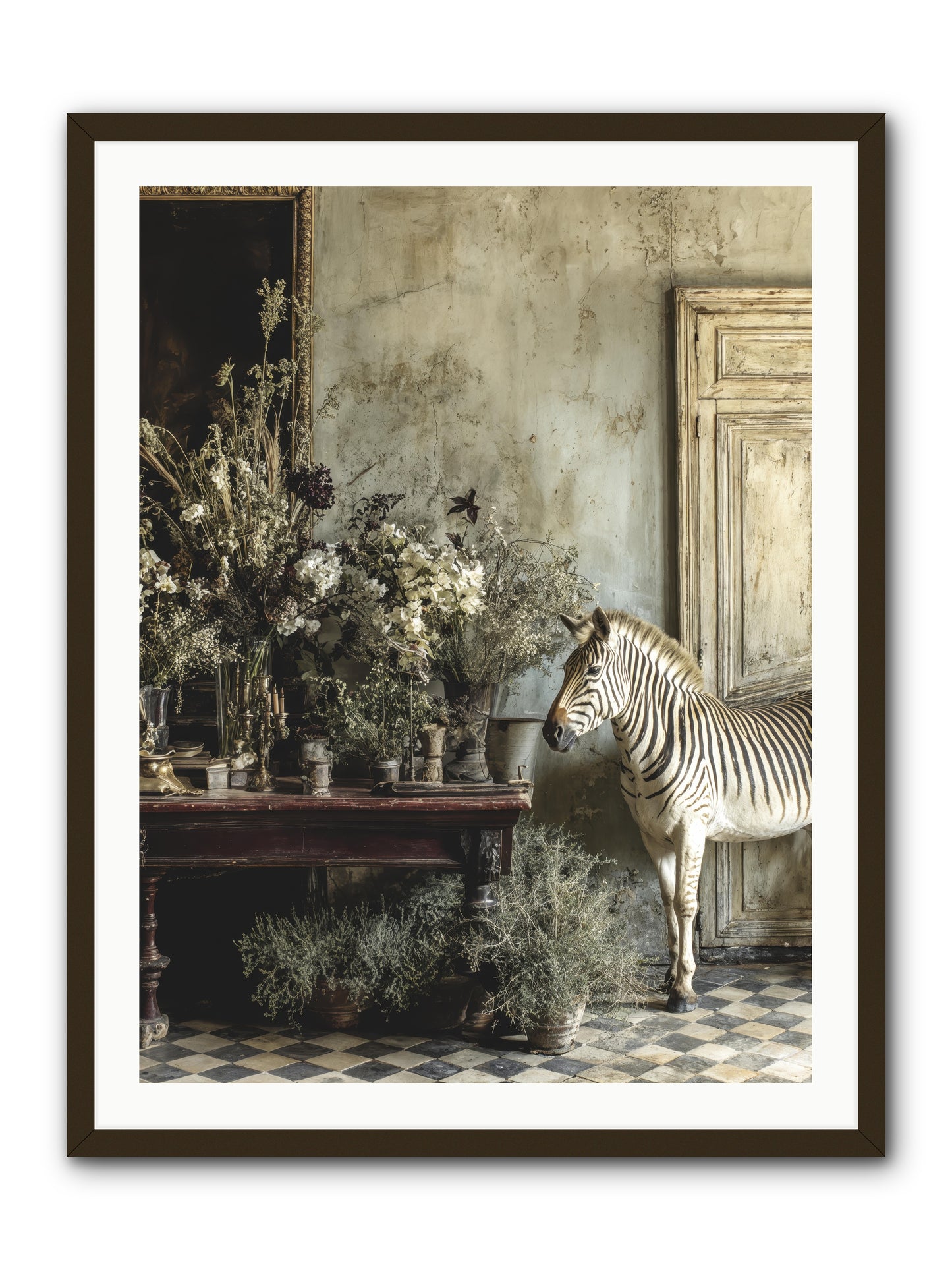 The Unending Prairie -- Framed Print - Black 30x40