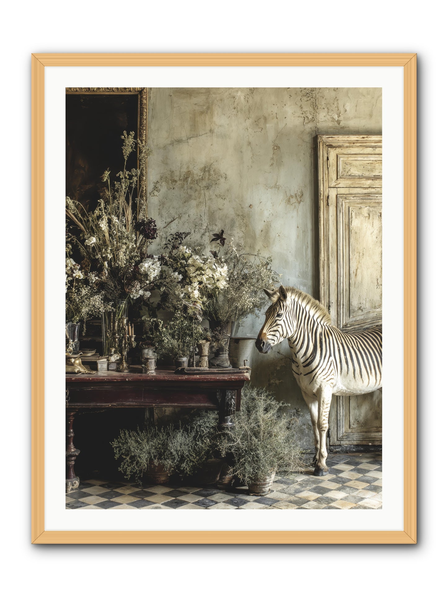 The Unending Prairie -- Framed Print - Natural 30x40