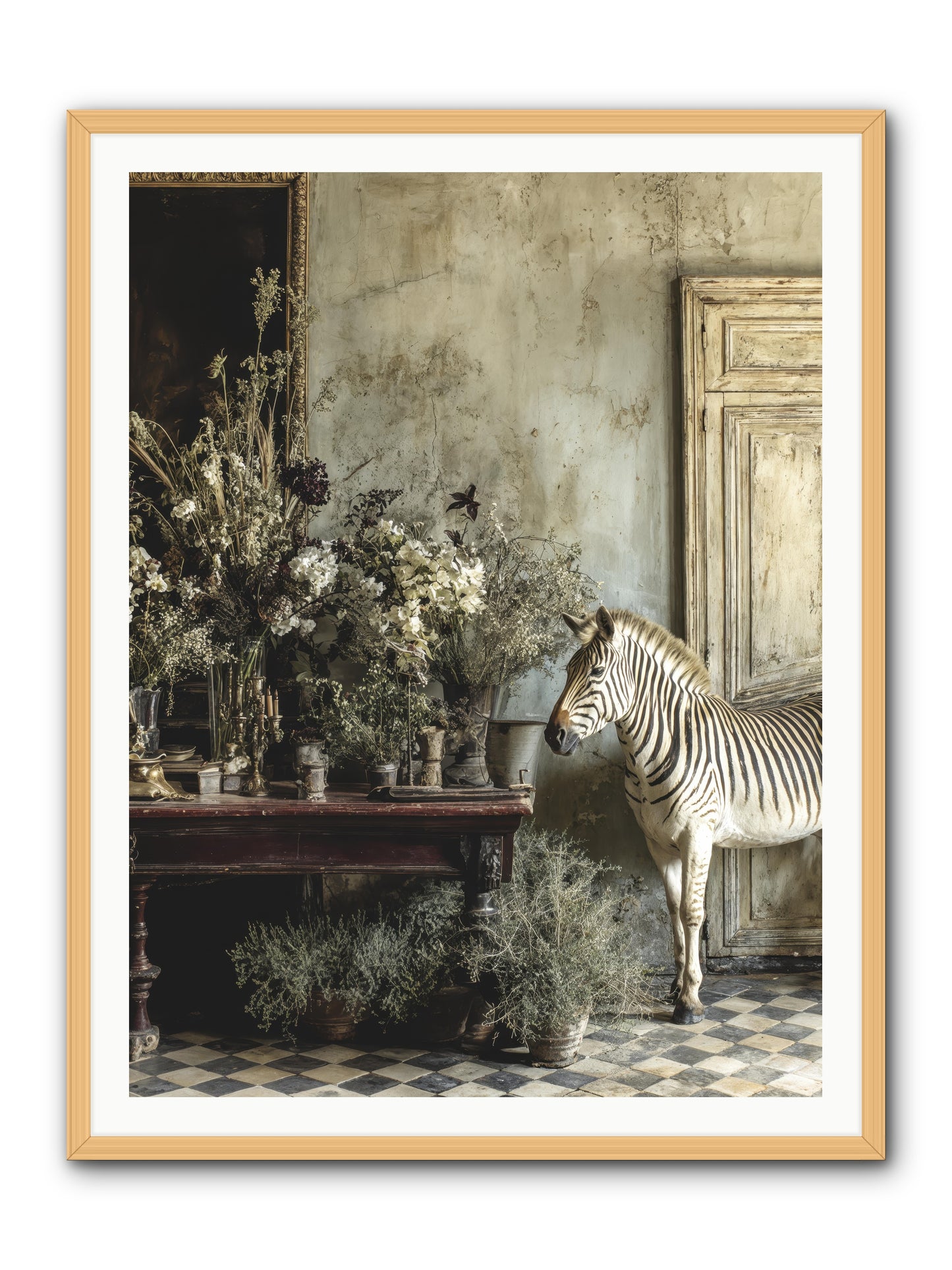 The Unending Prairie -- Framed Print - Natural 36x48