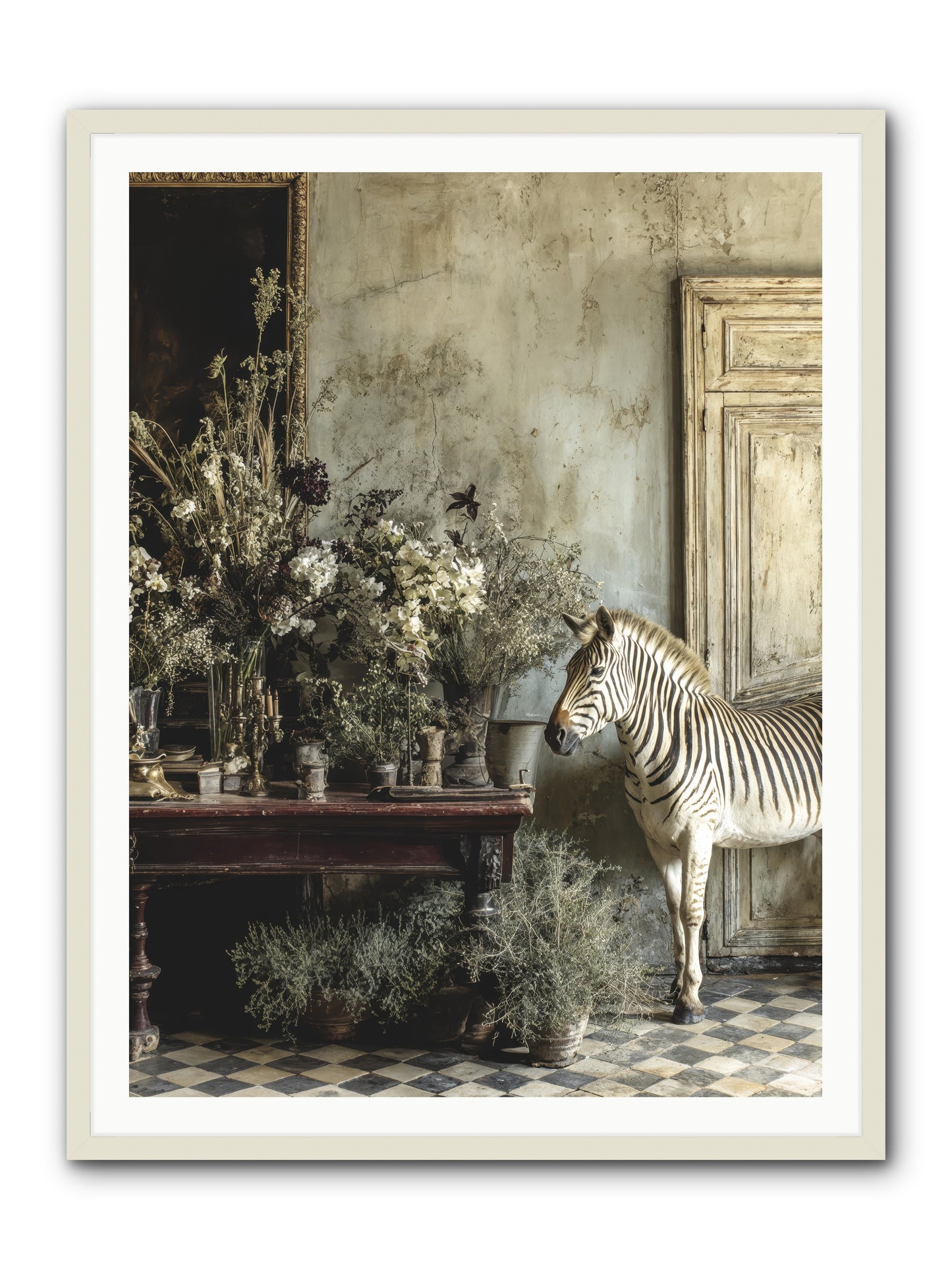 The Unending Prairie -- Framed Print - White 36x48