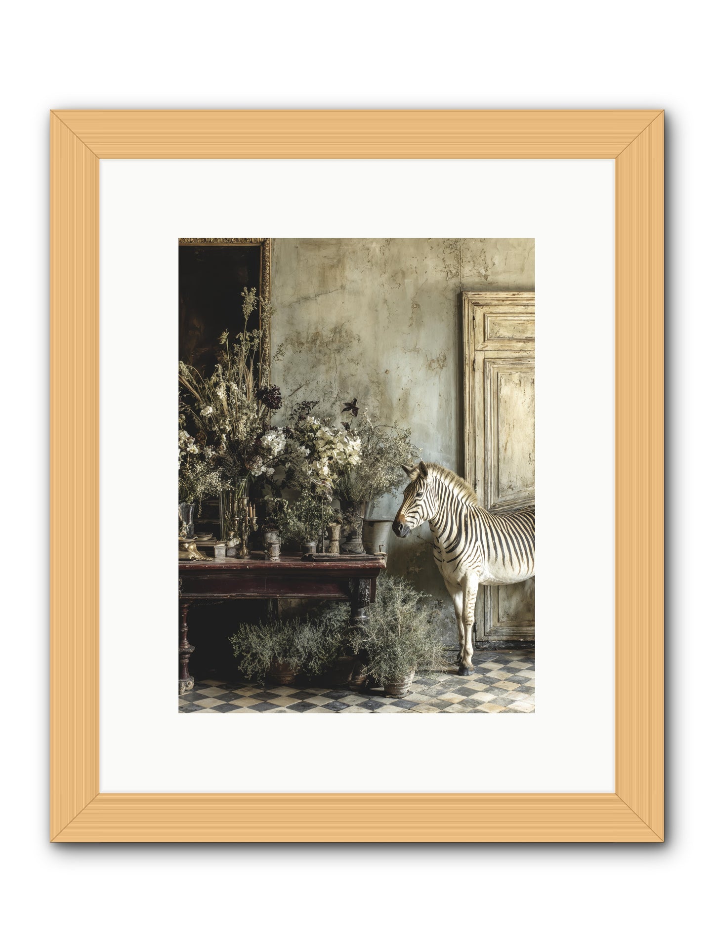 The Unending Prairie -- Framed Print - Natural 9x12
