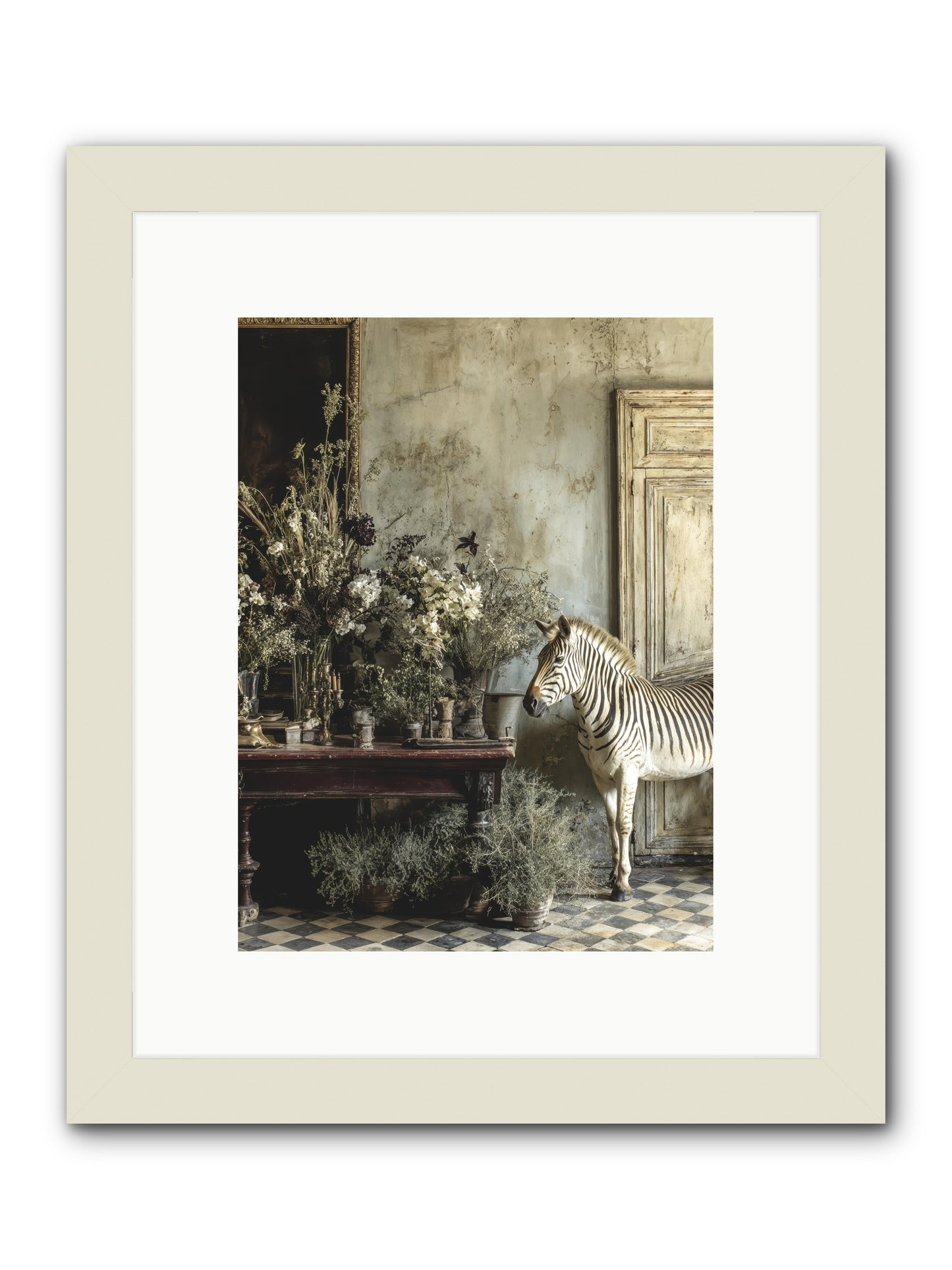 The Unending Prairie -- Framed Print - White 9x12