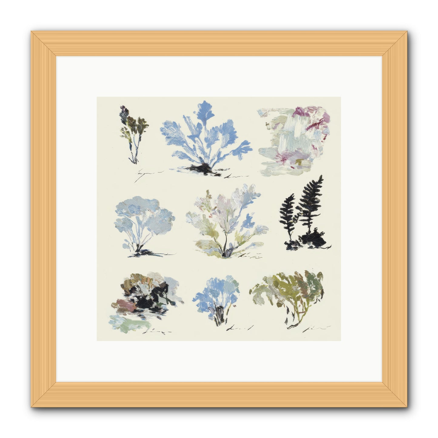 The Unfurling Chronicles No.1 -- Framed Print - Natural 12x12