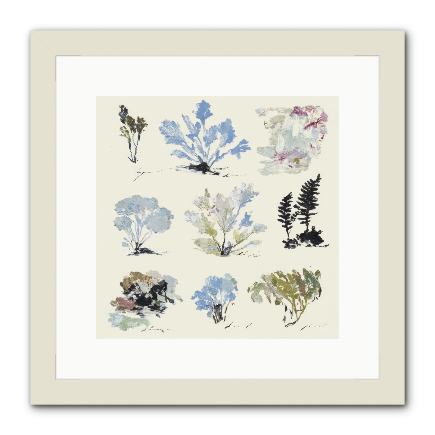 The Unfurling Chronicles No.1 -- Framed Print - White 12x12
