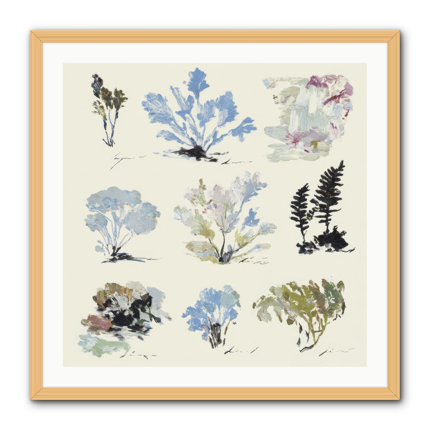 The Unfurling Chronicles No.1 -- Framed Print - Natural 30x30