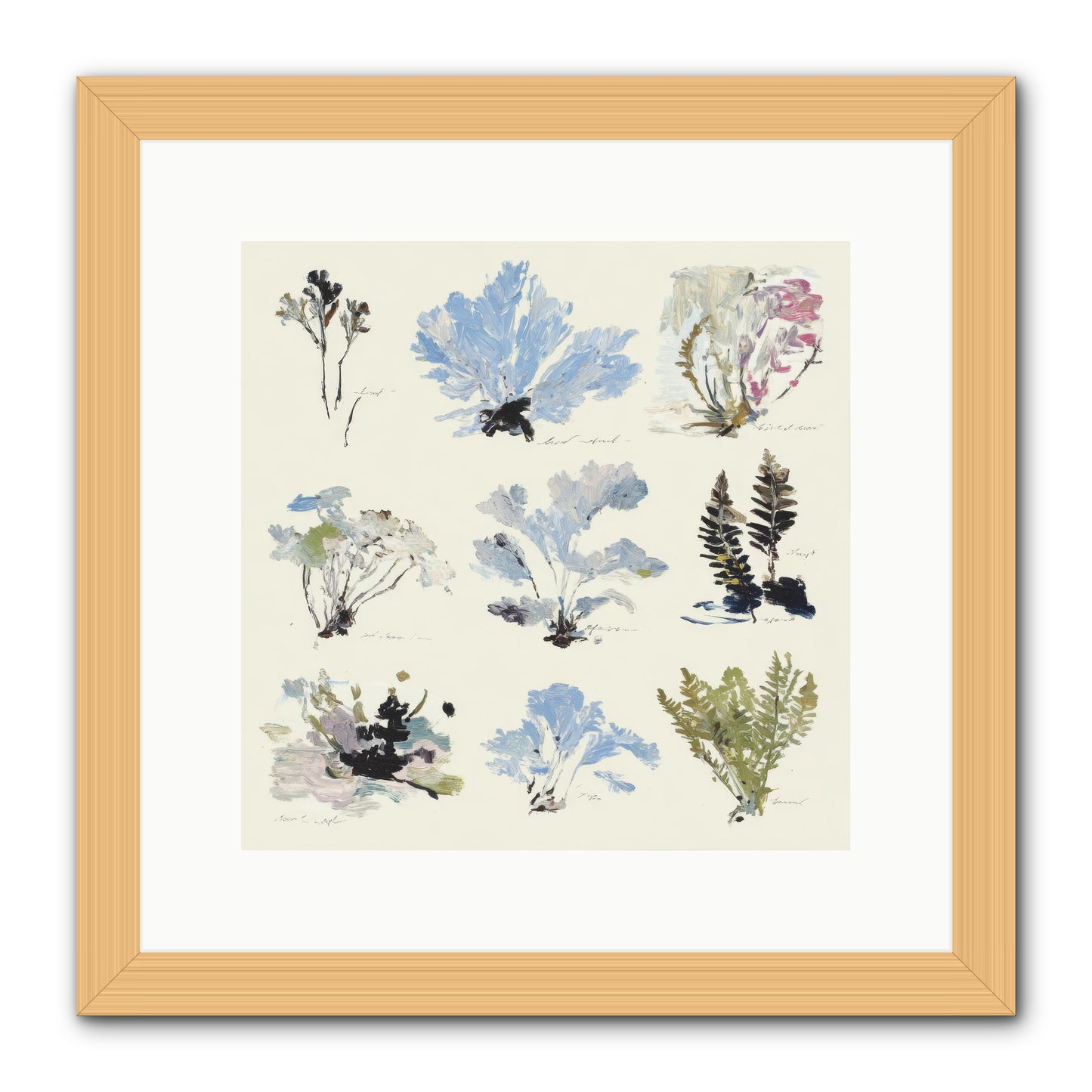 The Unfurling Chronicles No.2 -- Framed Print - Natural 12x12